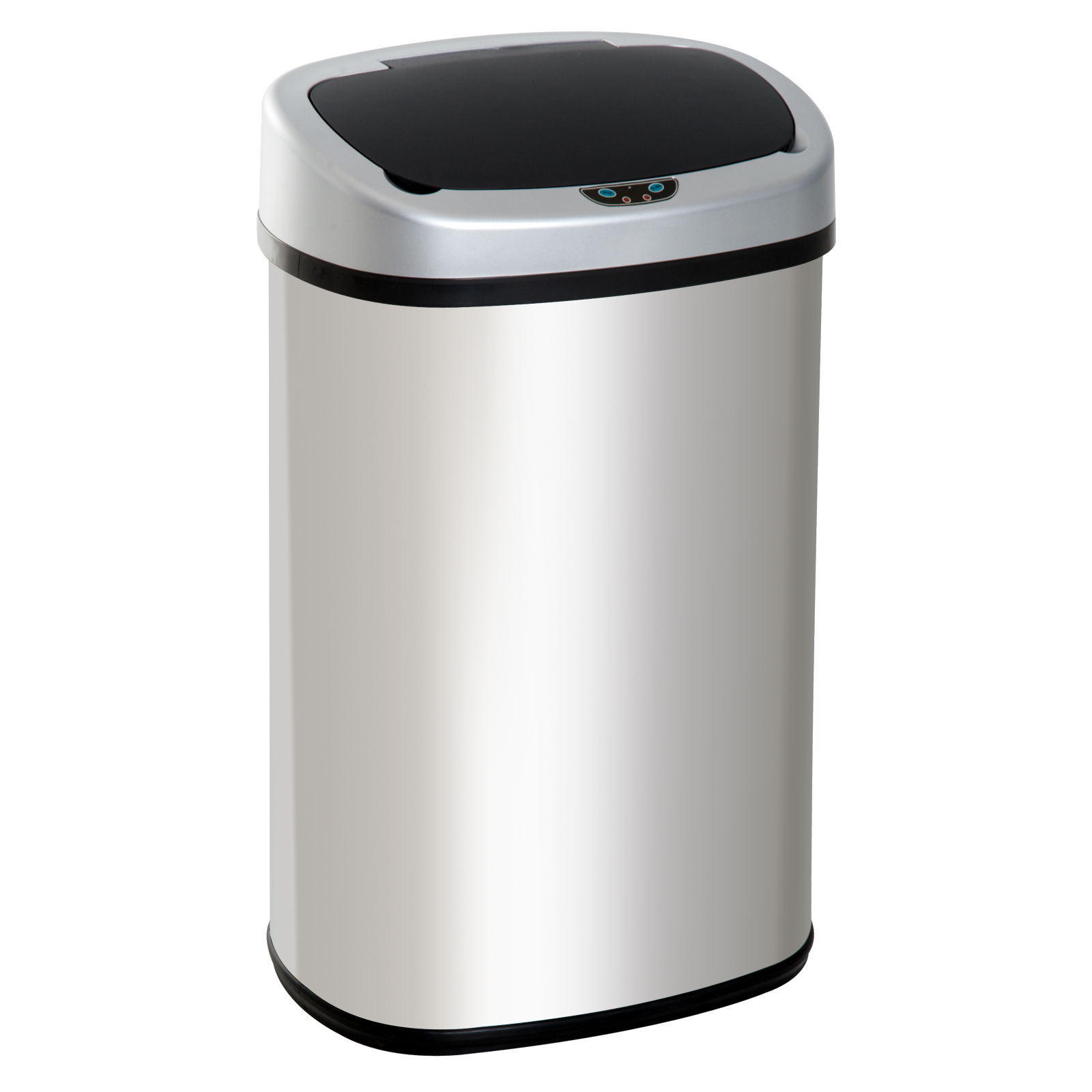 HOMCOM Cubo de Basura Apertura Automática Sensor Papelera Reciclaje para Cocina Dormitorio 58L Acero Inox | Aosom España