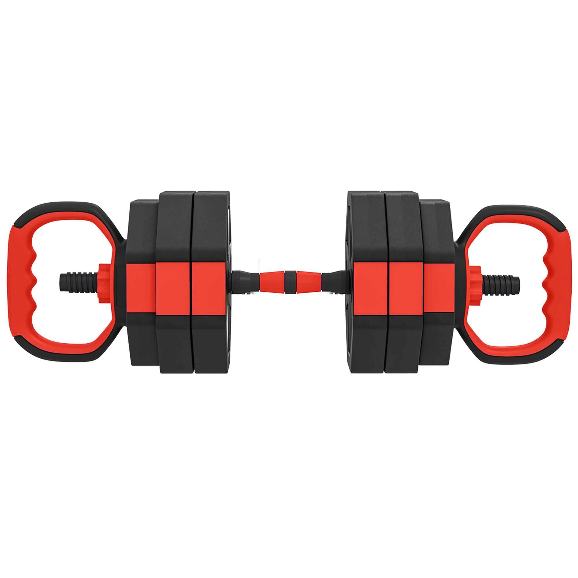 SPORTNOW 4-in-1 Hantelset Kurzhantel Set Kurzhanteln Langhanteln verstellbar 25 KG Hanteln Set Dumbbell mit Verbindungsrohr Sternverschlüsse Kurzhantelset für Krafttraining Zuhause   Aosom