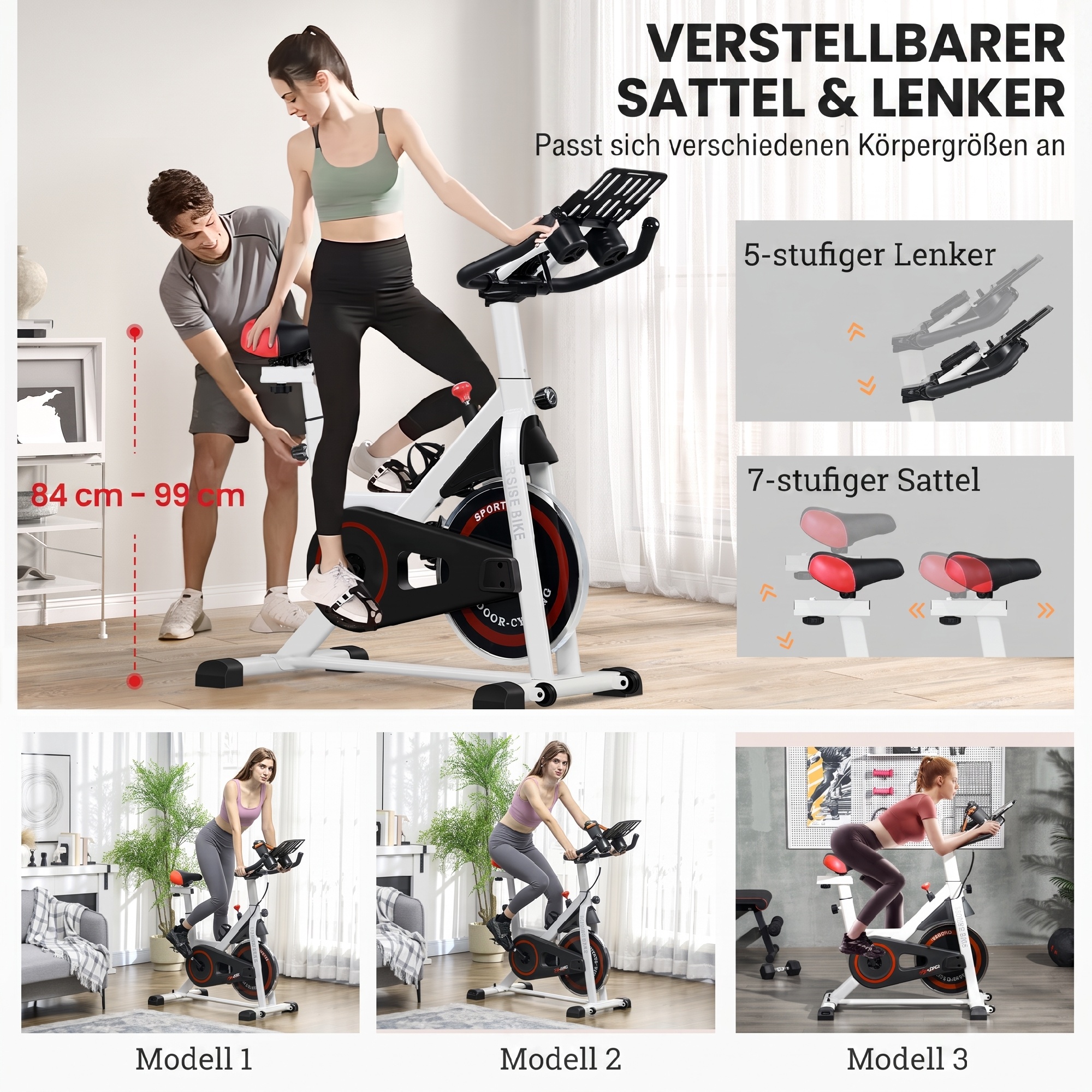 Treeningratas, reguleeritava takistusega, kuni 120 kg, terasest, P 103xL 53xK 100-114 cm, valge/must