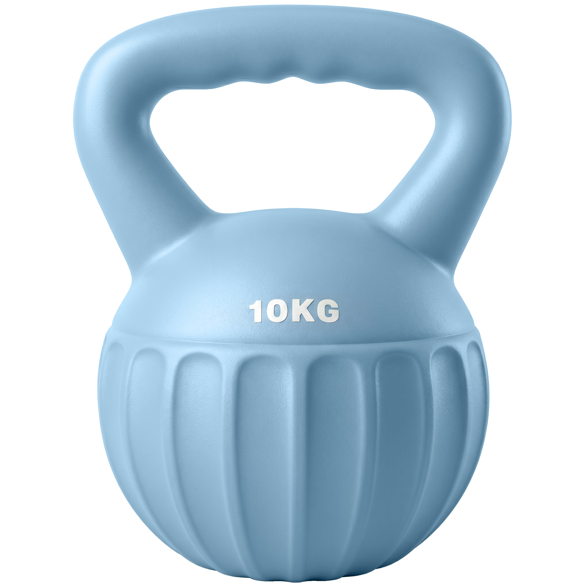 SPORTNOW Kettlebell Kugelhantel 10 kg Gewicht-Hantel mit Sand befüllt für Anfänger Zuhause Krafttraining Blau Aosom