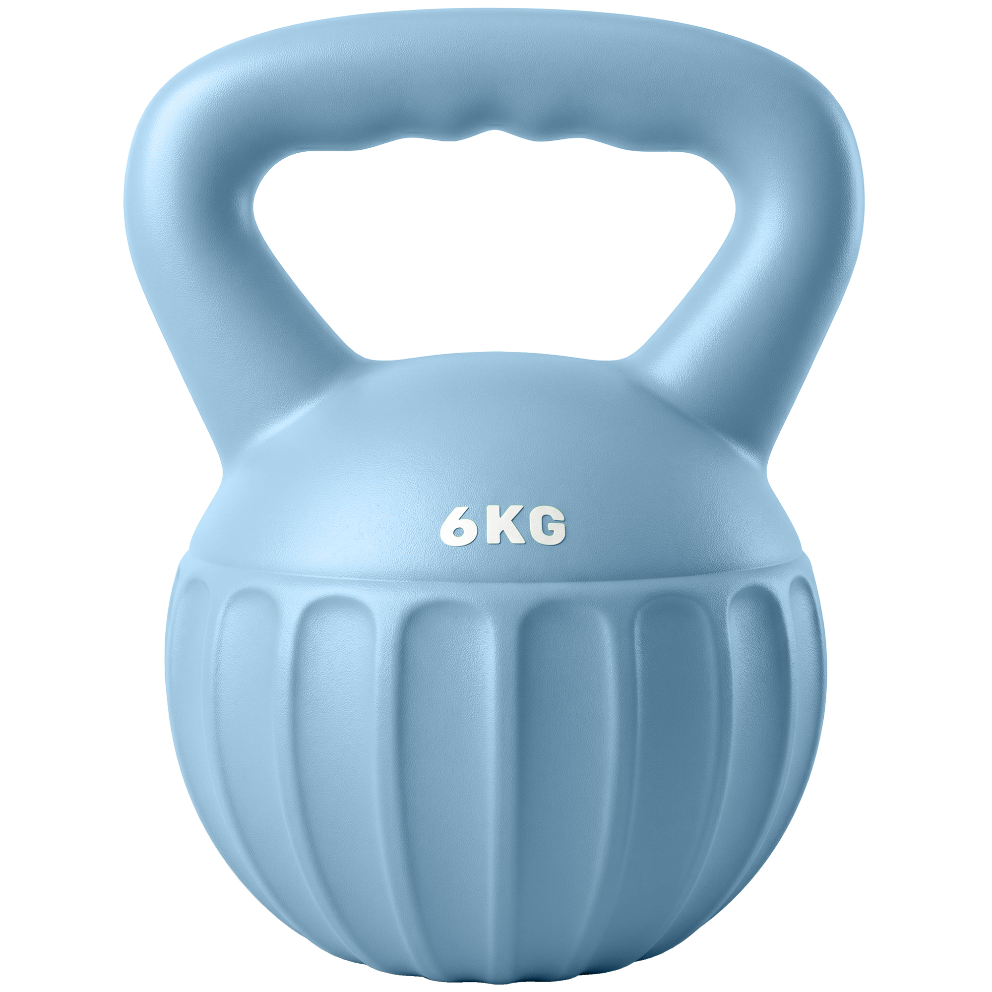 SPORTNOW Kettlebell Kugelhantel 6 kg Gewicht-Hantel mit Sand befüllt für Anfänger Zuhause Krafttraining Blau Aosom