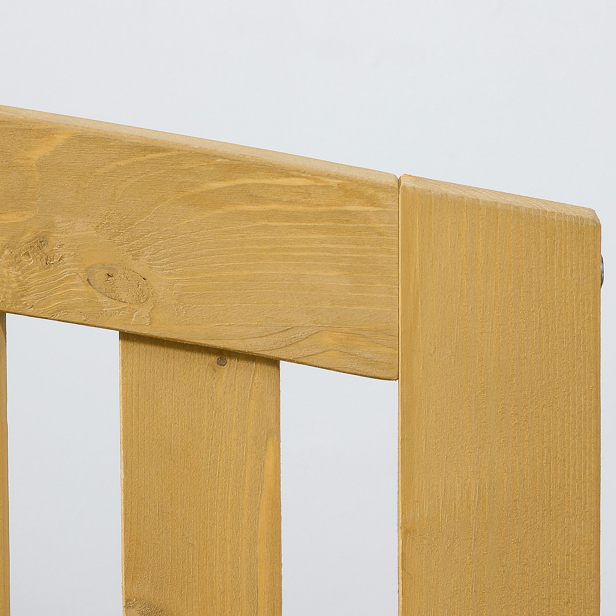 2-kohaline puidust aiapink, ilmastikukindel, seljatoega aiamööbel, kandevõime 240 kg, 140 x 50 x 85 cm, oranž