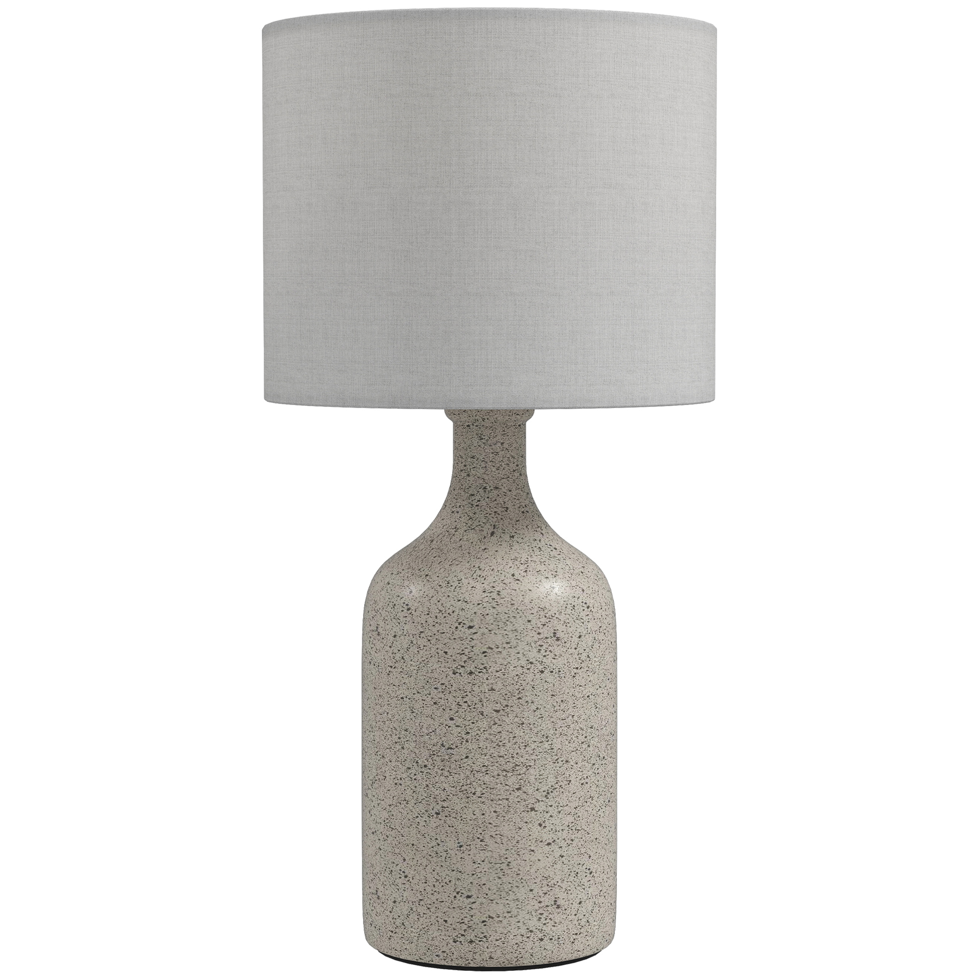 HOMCOM Tischlampe Tischleuchte, Vintage Nachttischlampe Schreibtischlampe mit Keramiksockel, Leinenschirm, Wippschalter, Leselampe mit E27 Fassung, für Schlafzimmer Wohnzimmer, Sandbraun+Weiß Aosom