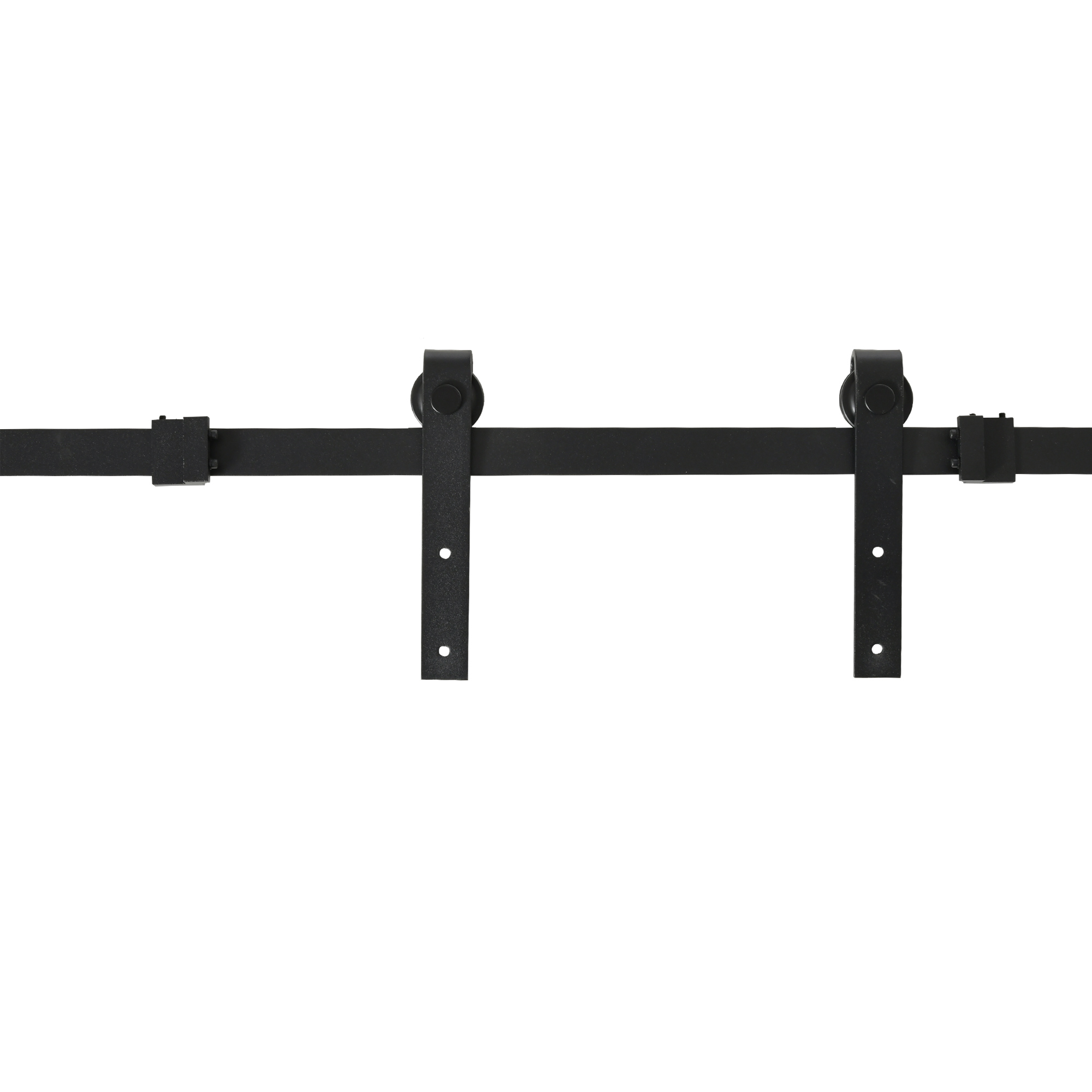 200 cm lükandukse komplekt, lükandukse süsteem põrandajuhikuga, lükandukse siin, rullikud, süsinikterasest lükandukse furnituur kahepoolsetele lükandustele