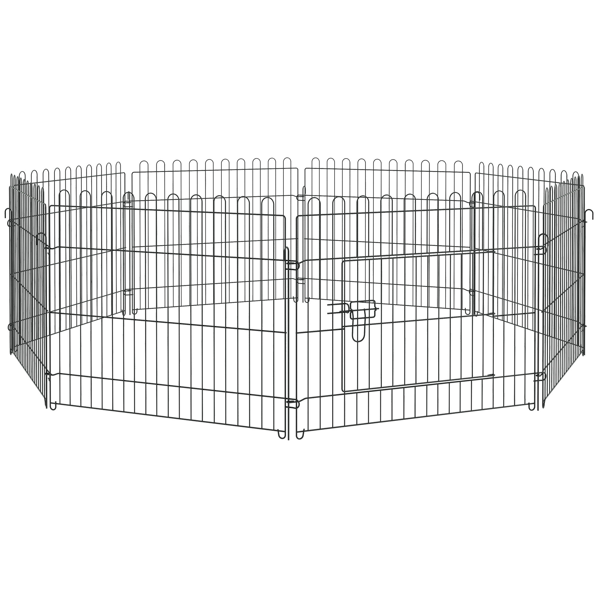 PawHut Welpenauslauf Flexibler Welpenzaun Laufstall Freilaufgehege, 5 Größen, 71x61cm Aosom