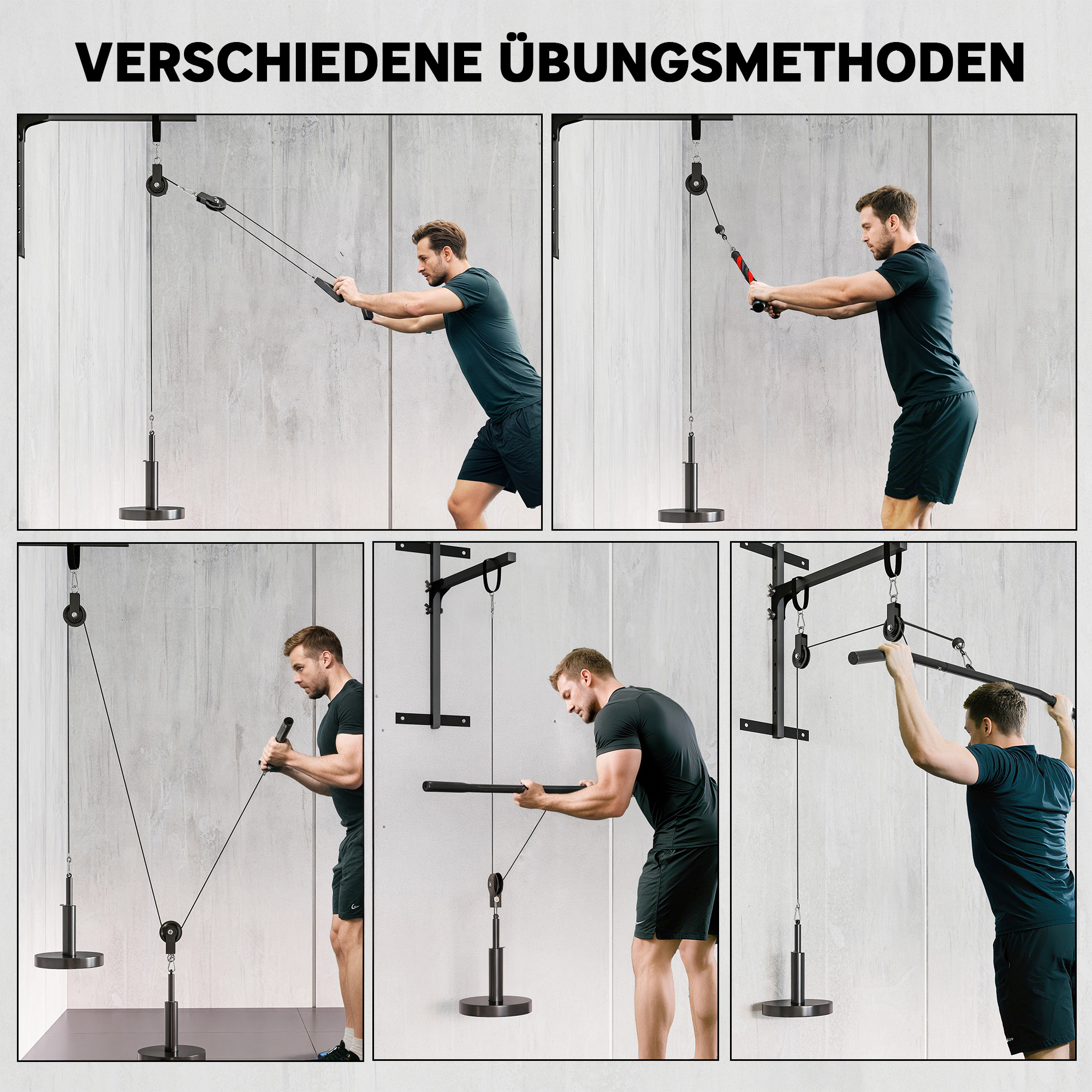 Fitness Lat Pulldown jõusaali treeningvarustuse kaablirihmaratta süsteemi käe jõutreening koduseks kasutamiseks