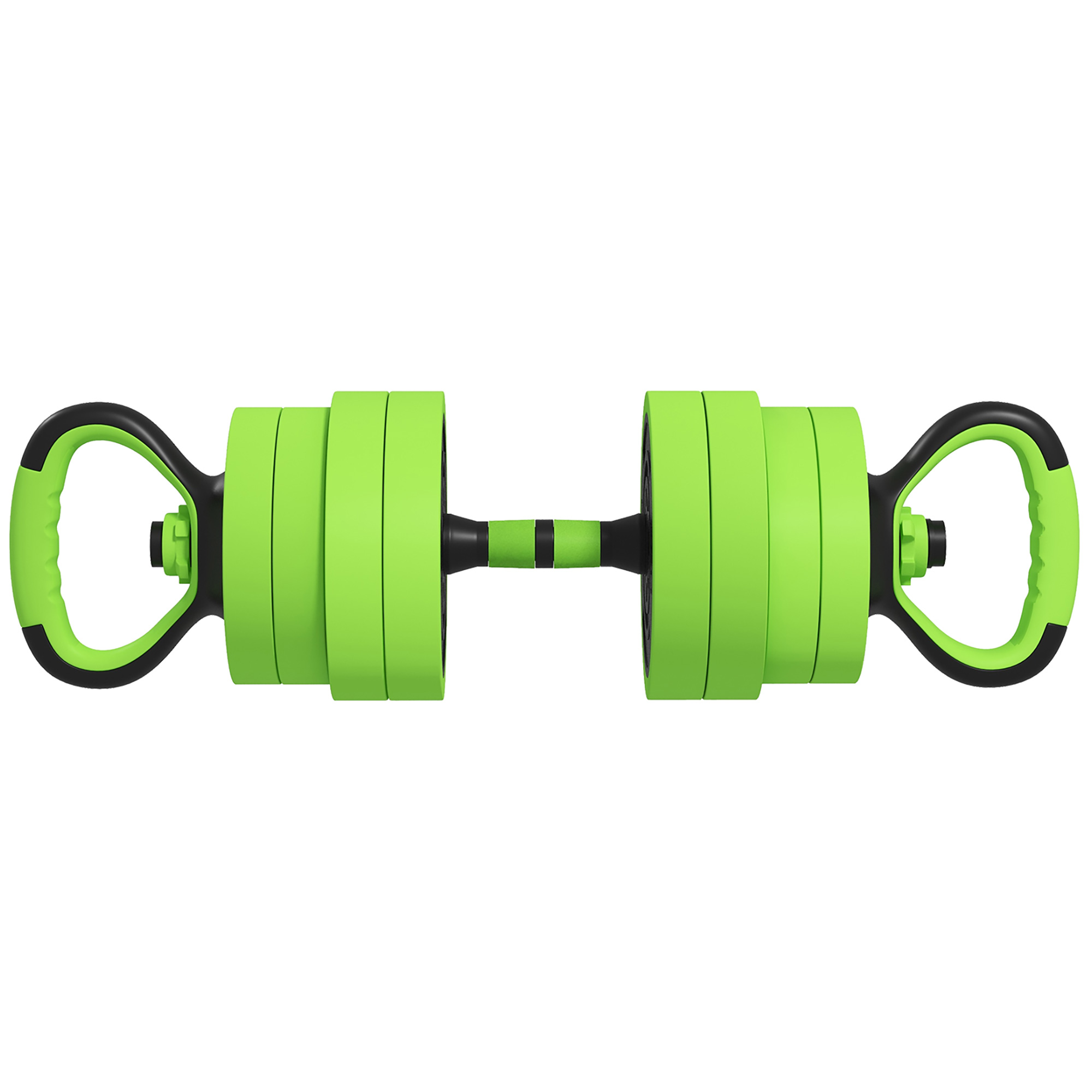 SPORTNOW 4 in 1 Hanteln Set 20 kg verstellbare Kurzhantel & Langhantel Kettlebell Liegestützgriffe professionell Dumbbell Krafttraining und Gewichtheben für Zuhause Fitness   Aosom