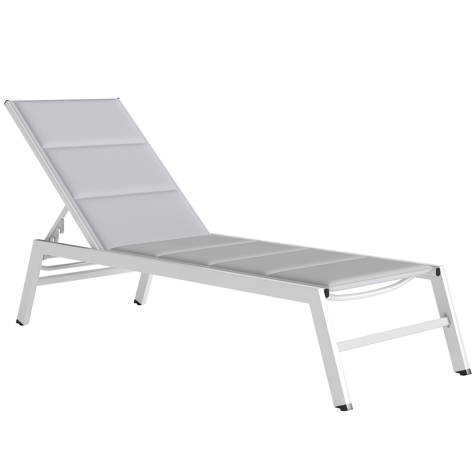 Outsunny Sezlong basculant pentru plaja | Aosom Romania