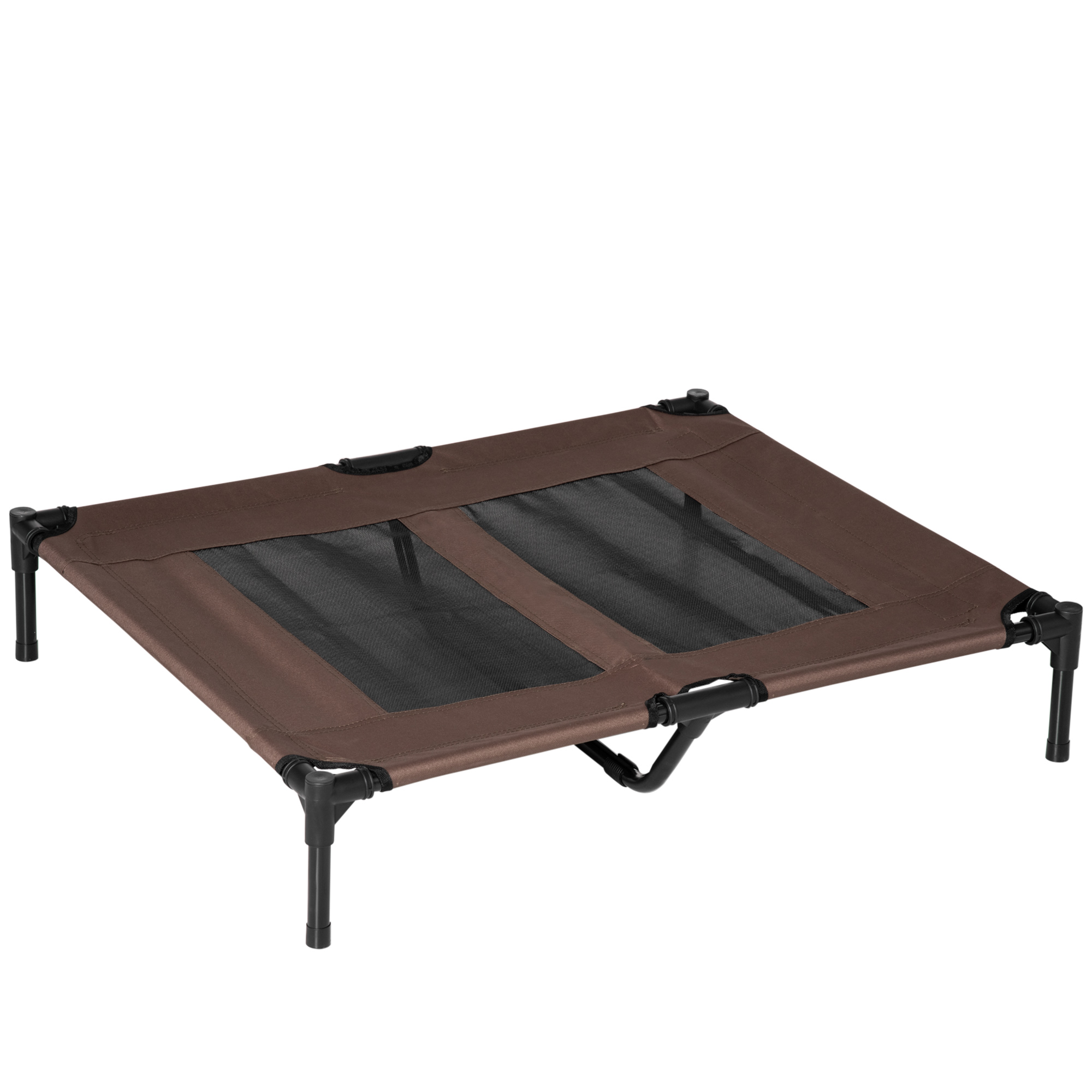 PawHut Hundeliege Outdoor Hundebett & Hundesofa 92x76x18cm in Kaffee-Braun für komfortablen Schlafplatz im Freien Aosom.de