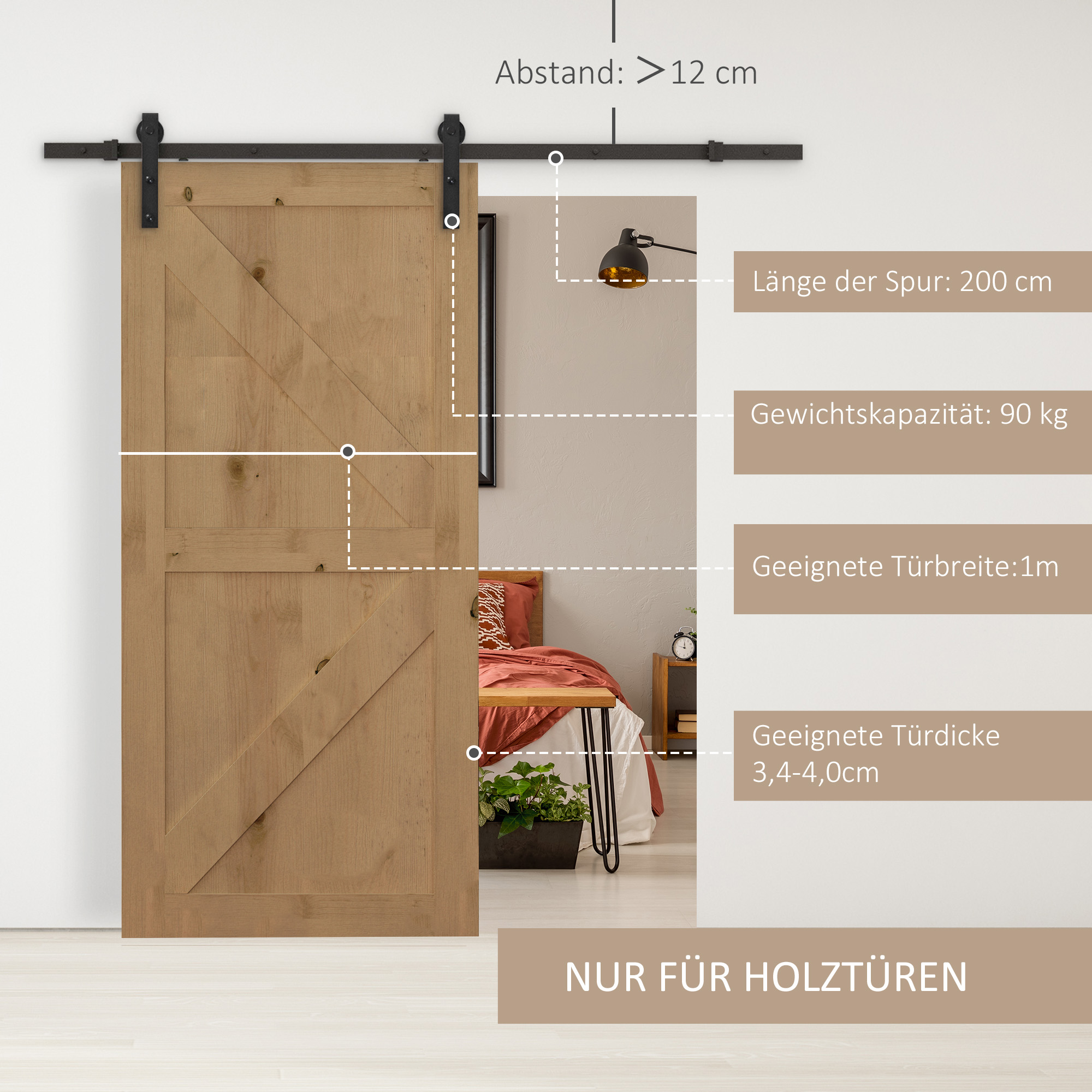 Lükandukse siinikomplekt, kuni 90 kg, süsinikteras, 200 cm, must, tööriistad kaasas