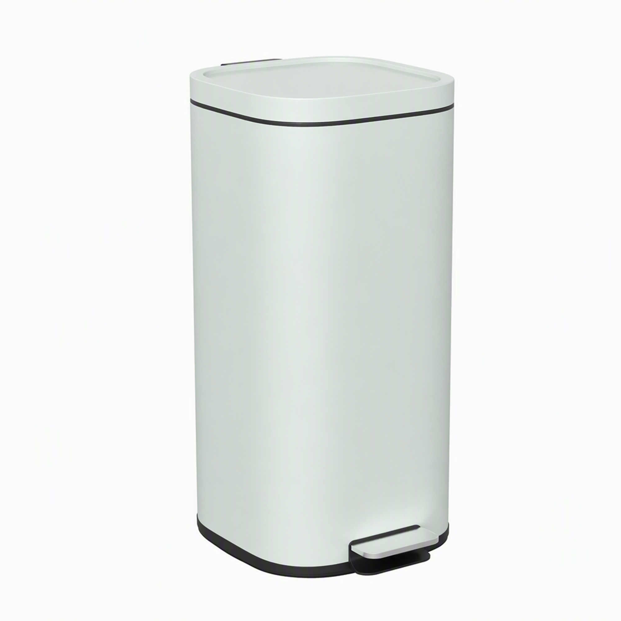 HOMCOM 30L Küchenmülleimer mit Deckel, Pedaleimer mit Soft-Close- und Offenhalte-Funktion, herausnehmbarer Inneneimer, fingerabdruckresistent Abfalleimer für Küche, Zuhause, Büro, Grün Aosom