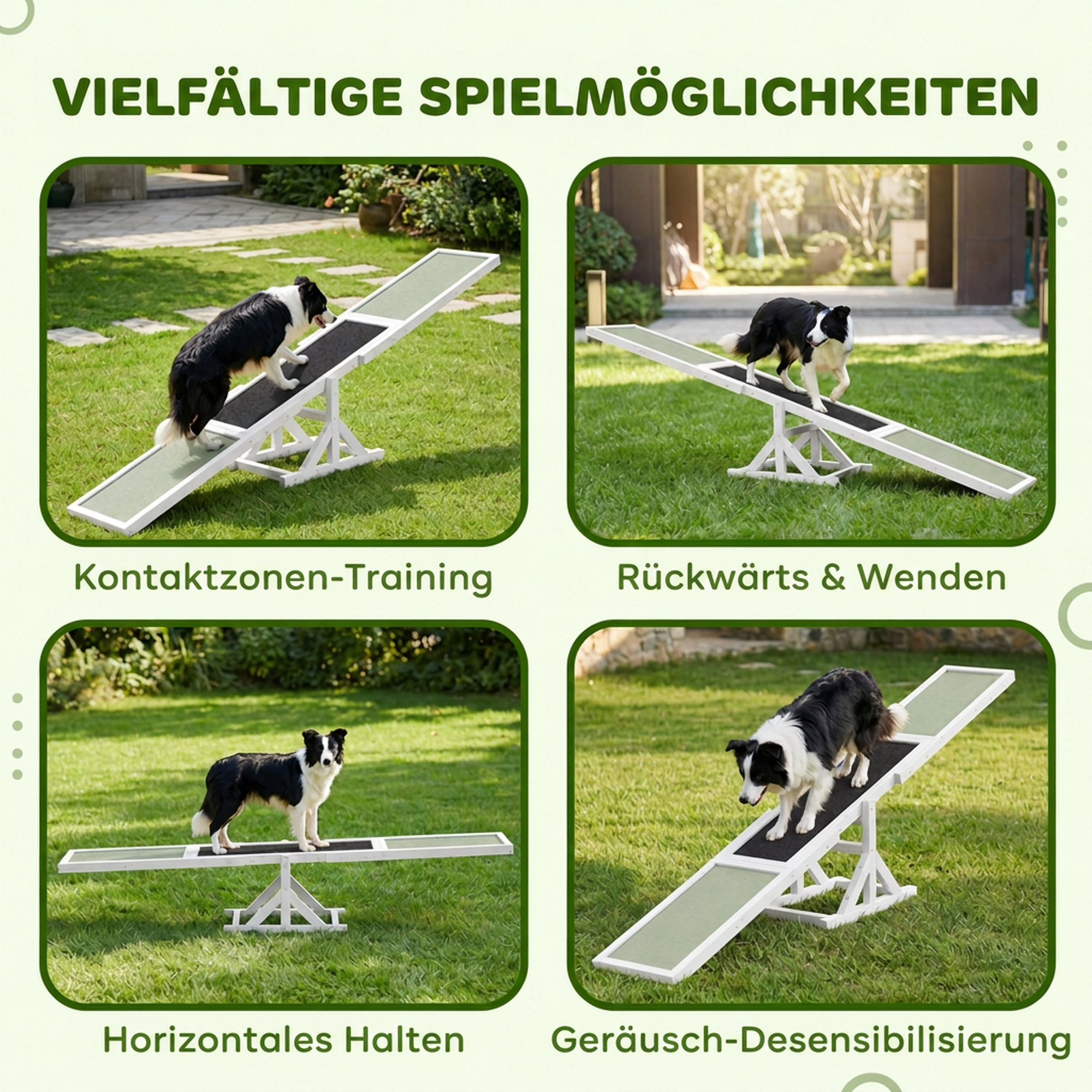 Koerte kiiklaud agilitytreeninguks, libisemiskindel, kandevõime kuni 50 kg, 180 x 30 x 30 cm