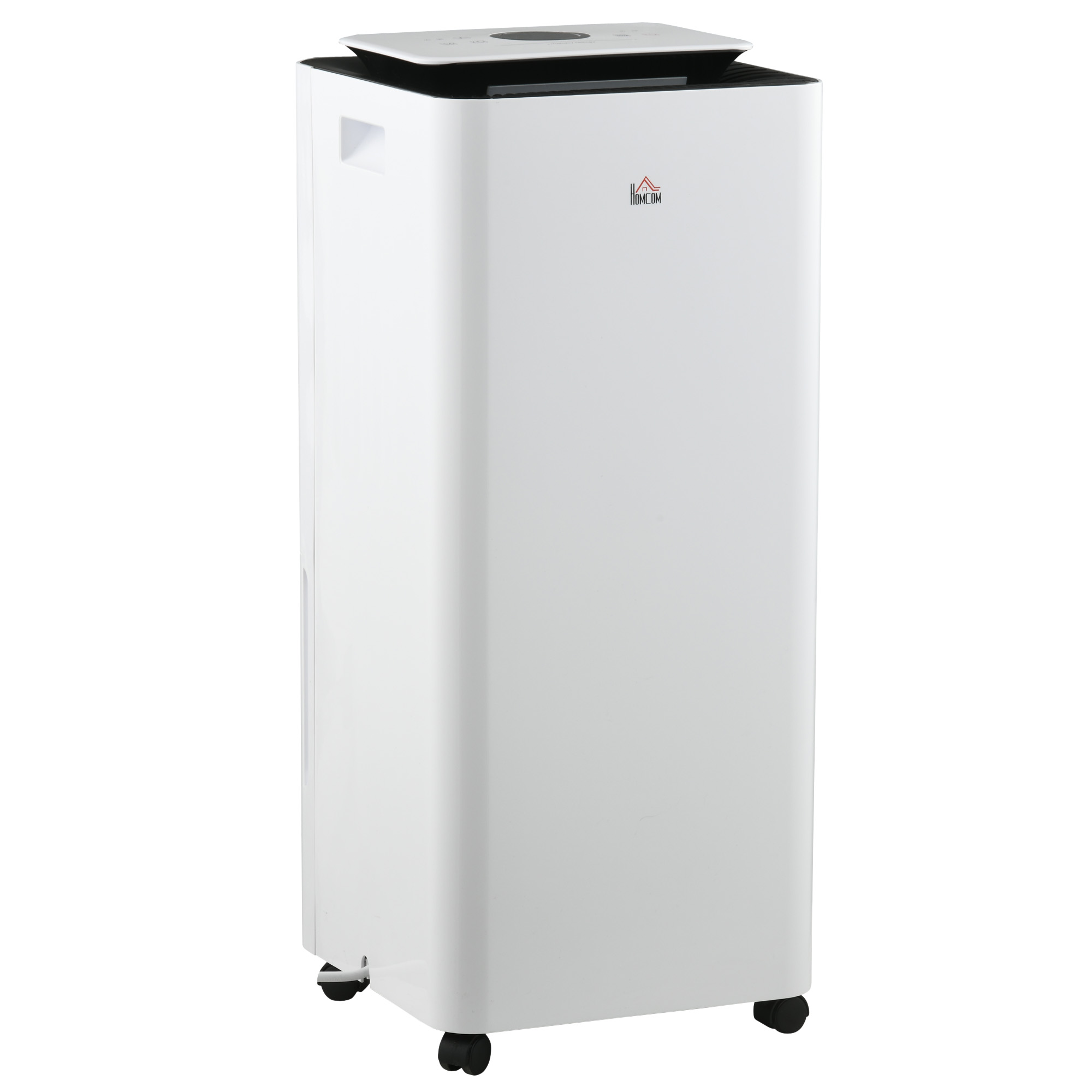 HOMCOM 3500mL Portable Dehumidifier with Air Purifier, 24H Timer, 5 Modes, 16L/Day, for Home Laundry, White