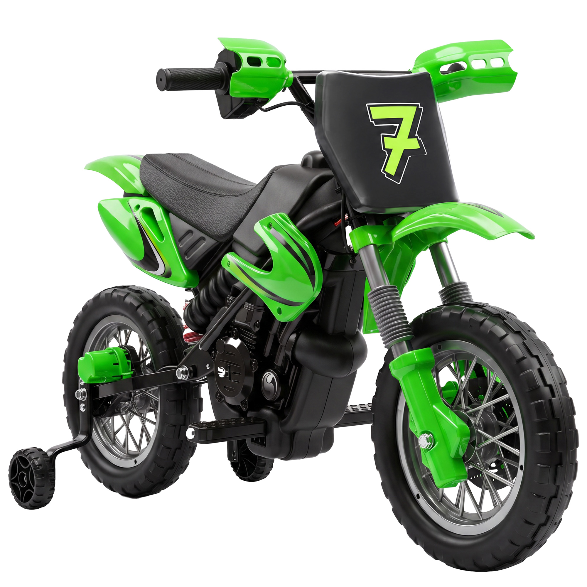 AIYAPLAY Moto Électrique Enfants 12 V, Vitesse Max 3 Km/h, Batterie au Lithium, Double Moteur, Suspension Arrière, Vert AIYAPLAY Moto Électrique Enfants 12 V, Vitesse Max 3 Km/h, Batterie au Lithium, Double Moteur, Suspension Arrière, Vert