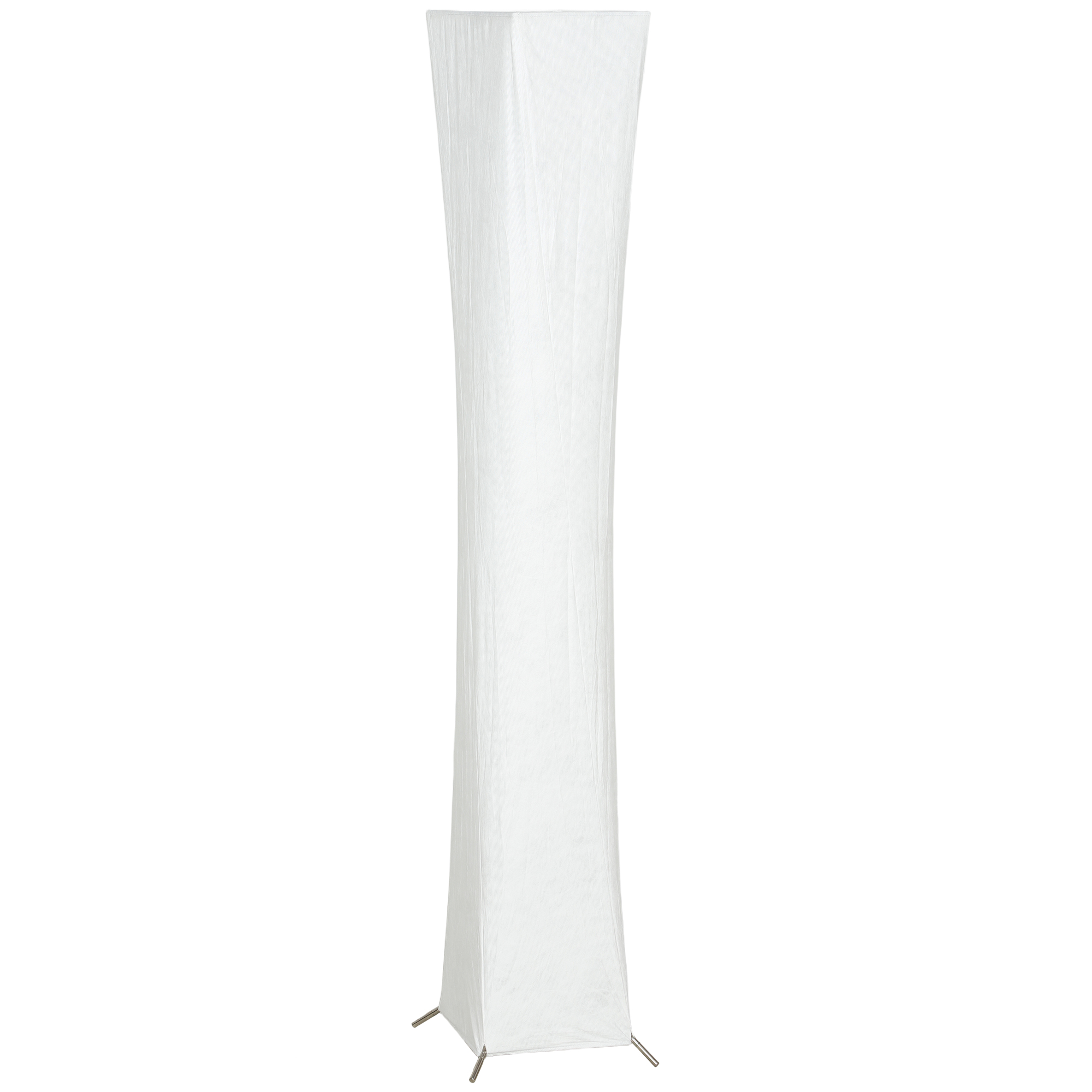 HOMCOM LED Stehlampe Wohnzimmer Dimmbar mit Schirm mit Papieroptik, Warmweiß Lichtfarbe, 3 Helligkeitsstufen Stehleuchte mit Fußschalter Standleuchte für Schlafzimmer, Büro Aosom