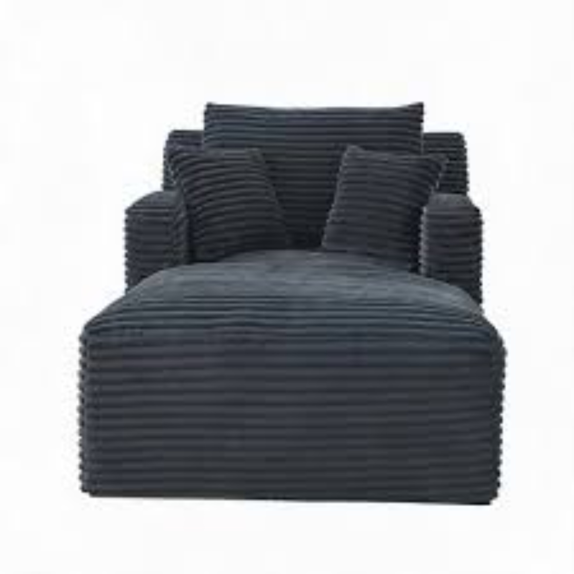 Moderner Cord-Loungesessel, Dunkelgrau Aosom.de