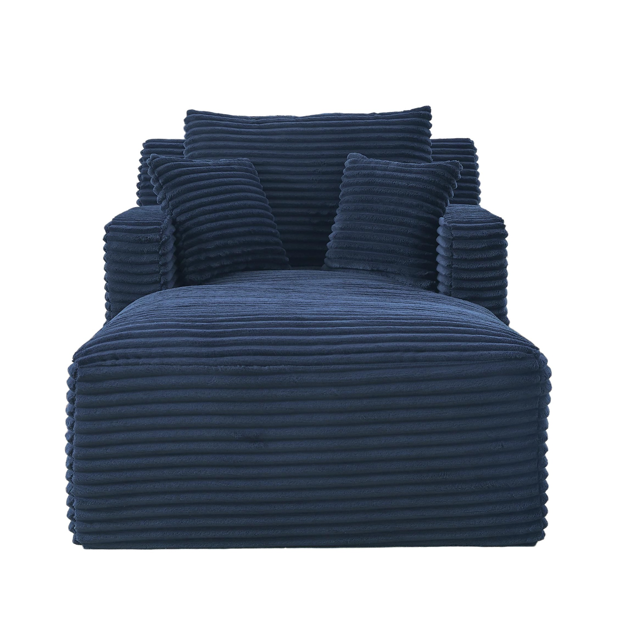 Moderner Cord-Loungesessel, Blau Aosom.de