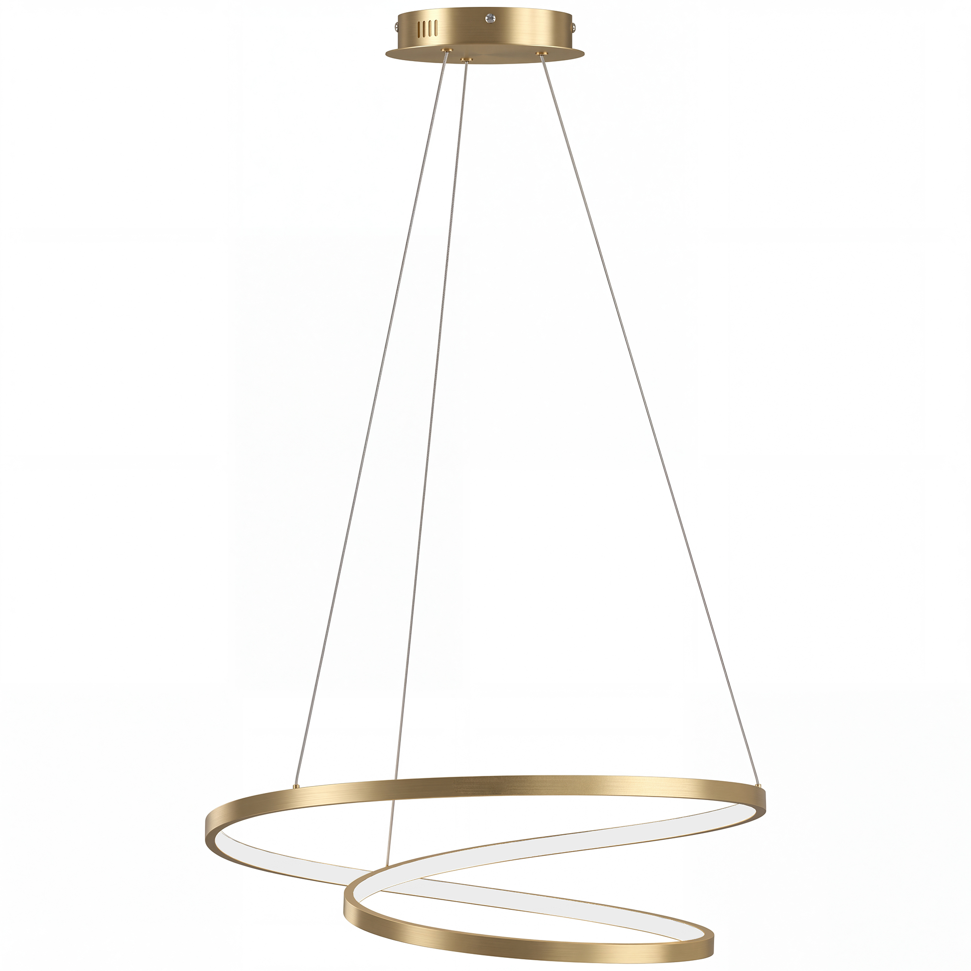HOMCOM Suspension Luminaire avec 2 Anneaux, Lustre Suspendu LED à 3 Températures de Couleur, Hauteur Réglable, Doré HOMCOM Suspension Luminaire avec 2 Anneaux, Lustre Suspendu LED à 3 Températures de Couleur, Hauteur Réglable, Doré