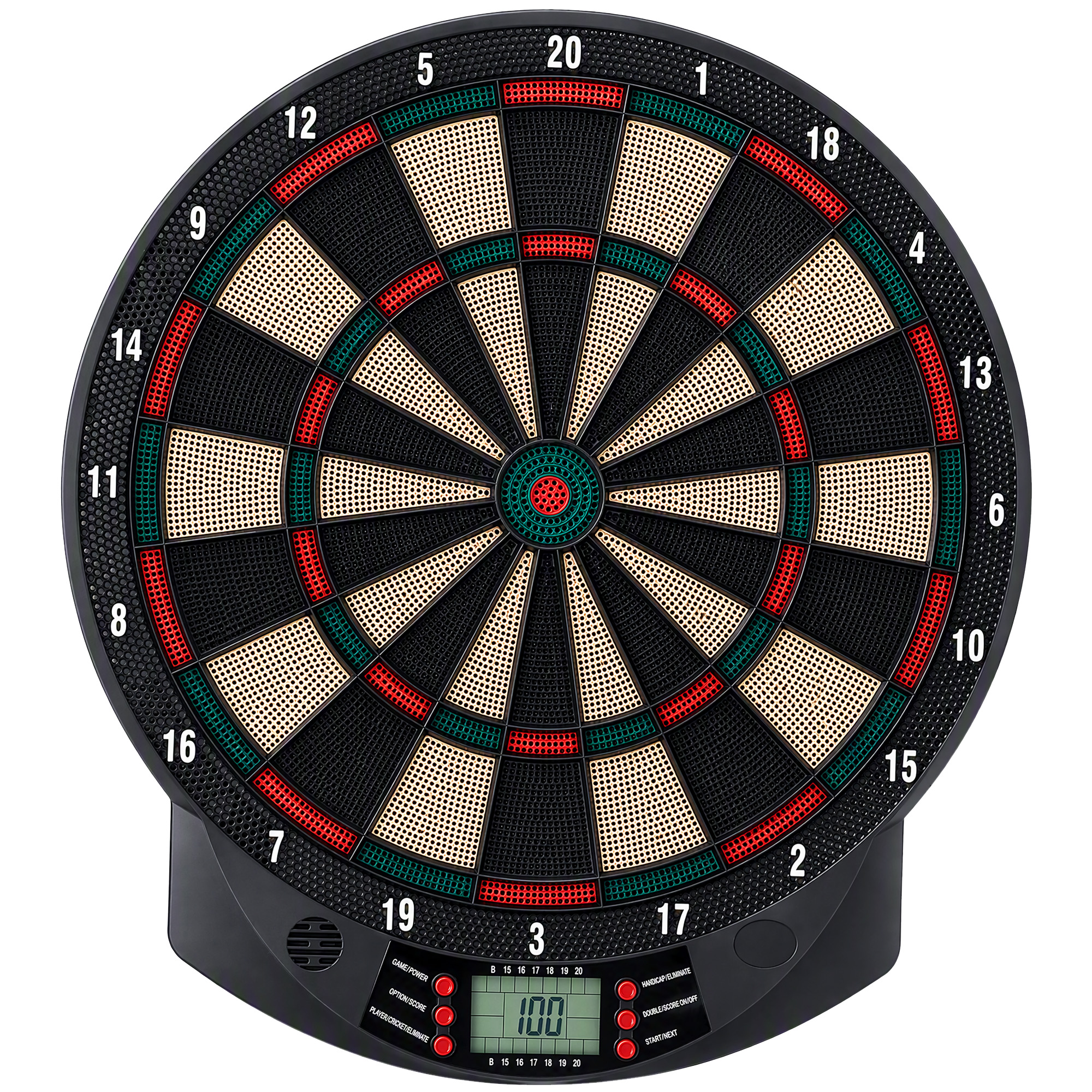HOMCOM elektronische dartschijf, interactief dartbord, inclusief 6 darts, voor 8 spelers, eenvoudig te installeren, 45 x 3,5 cm | Aosom.nl