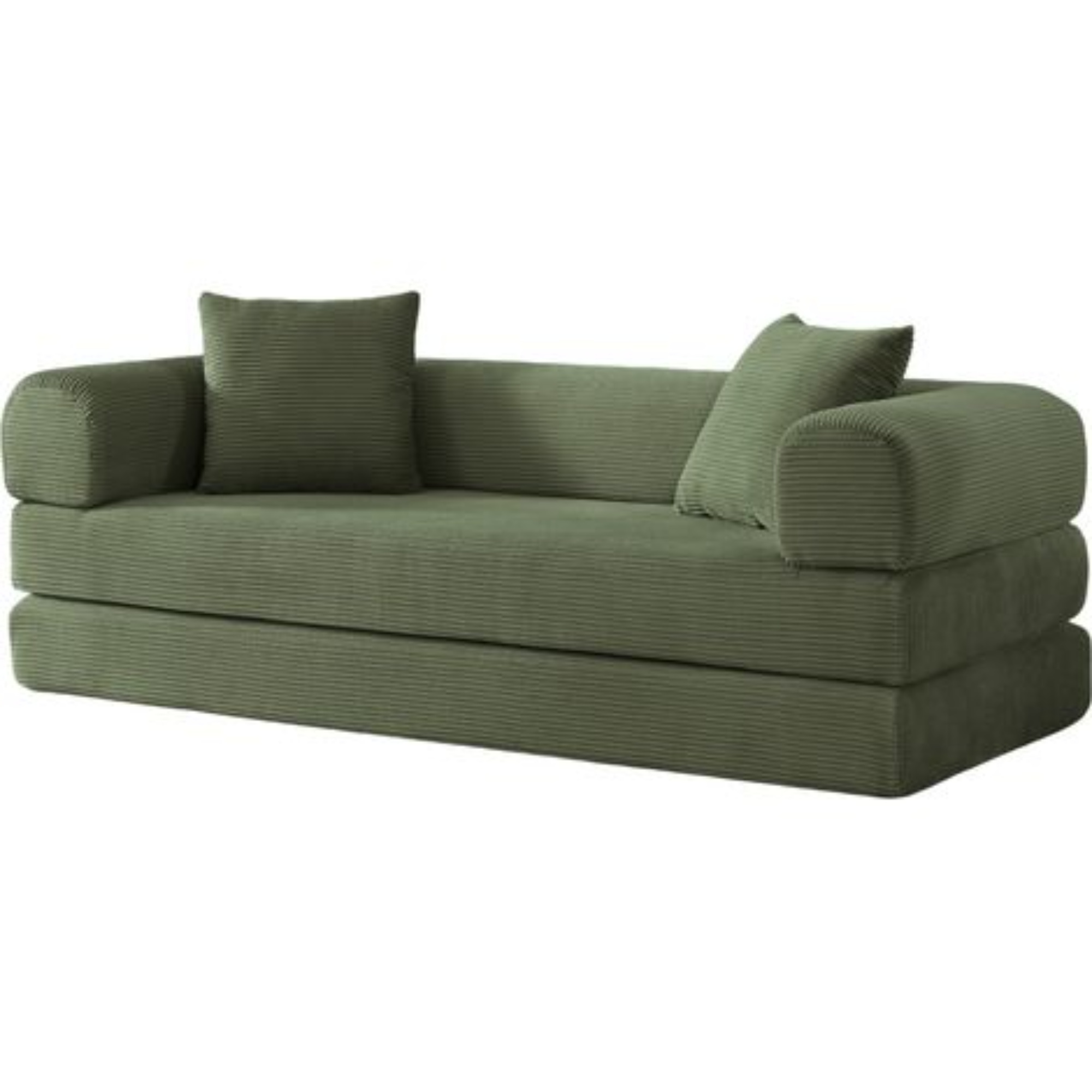 Tatami Style Boneless Sofa Combination Seat,Grün Aosom.de