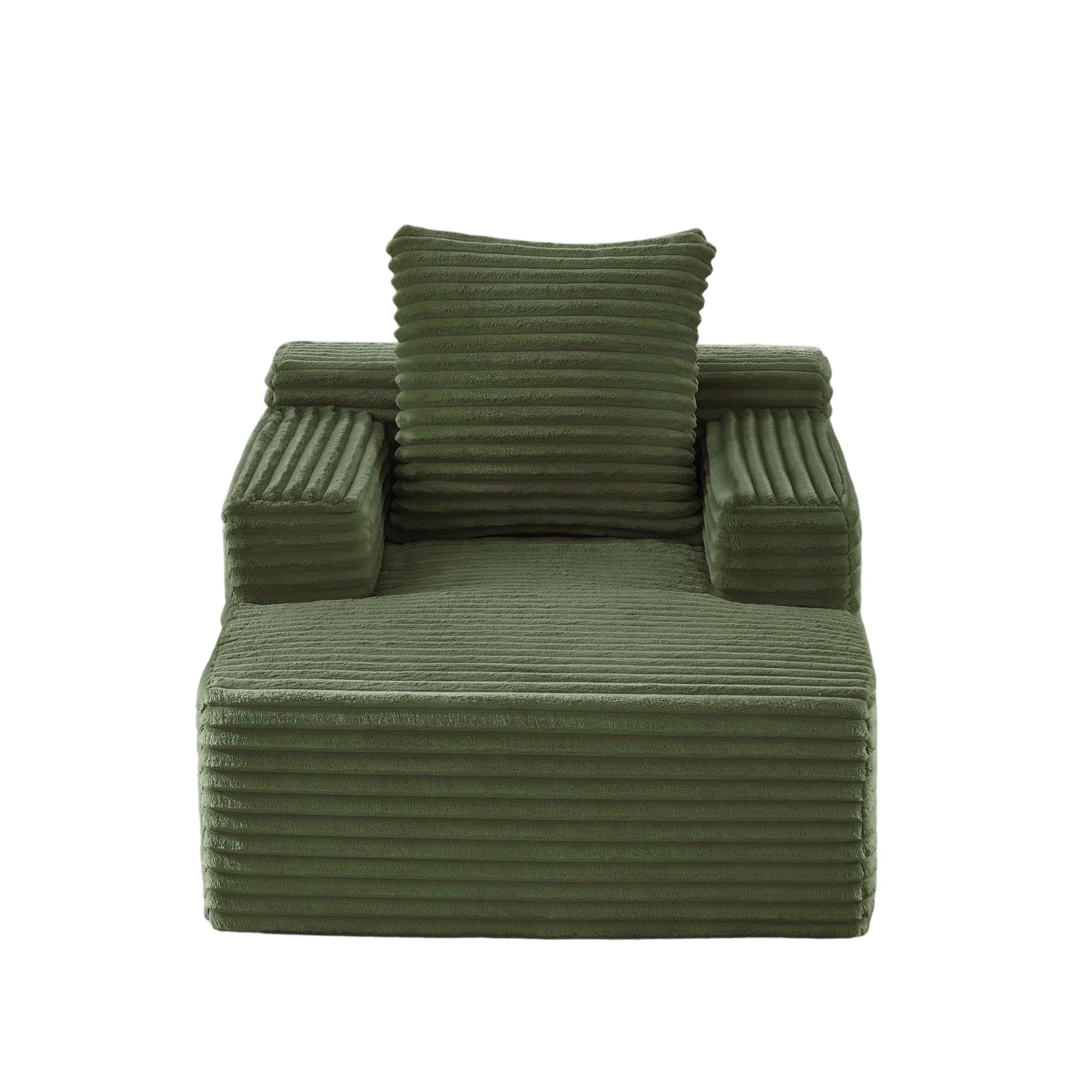 Knochenloses Cordsofa, Grün Aosom.de