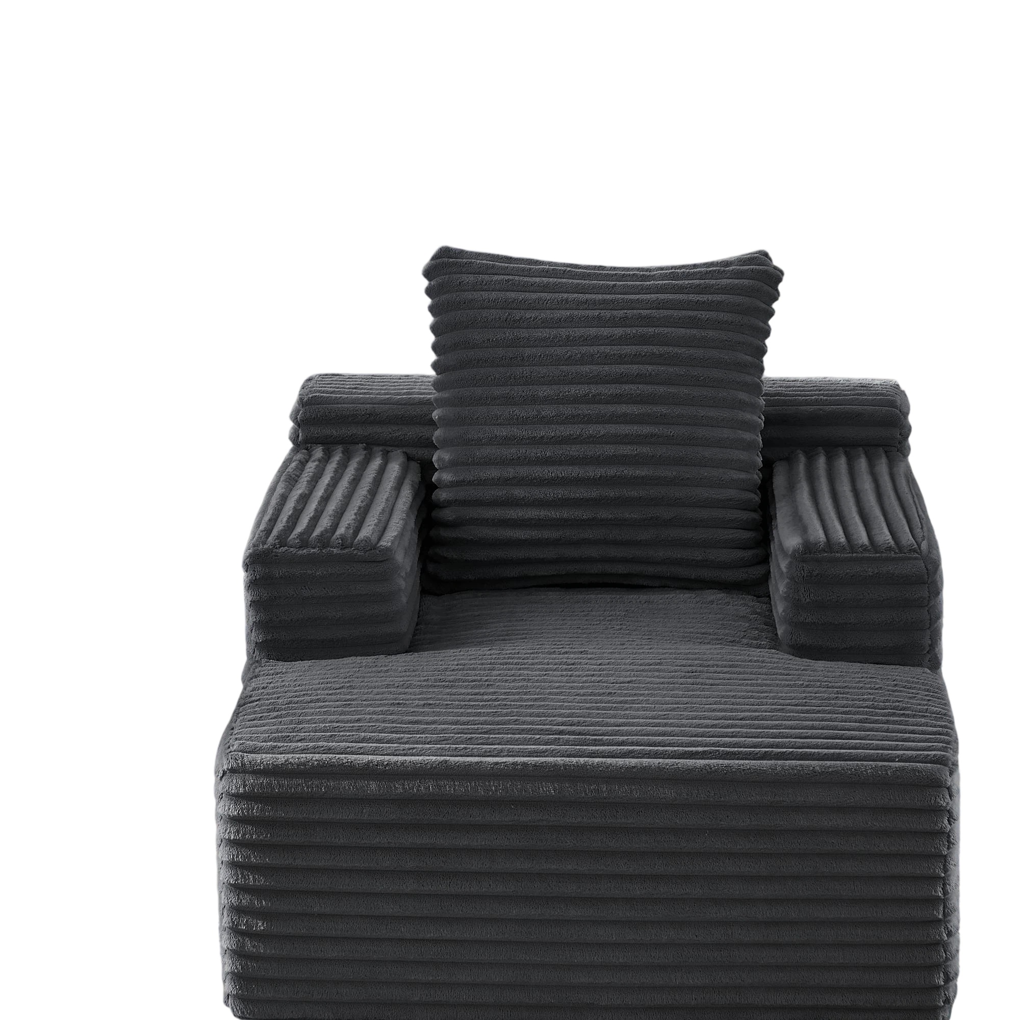 Knochenloses Cordsofa, Dunkelgrau Aosom.de
