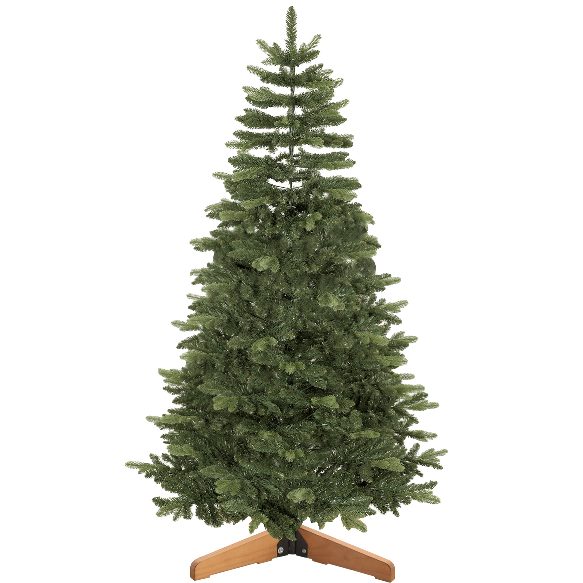 HOMCOM Brad artificial de Crăciun tip brad nobil, 961 ramuri, 180 cm, verde | Aosom Romania