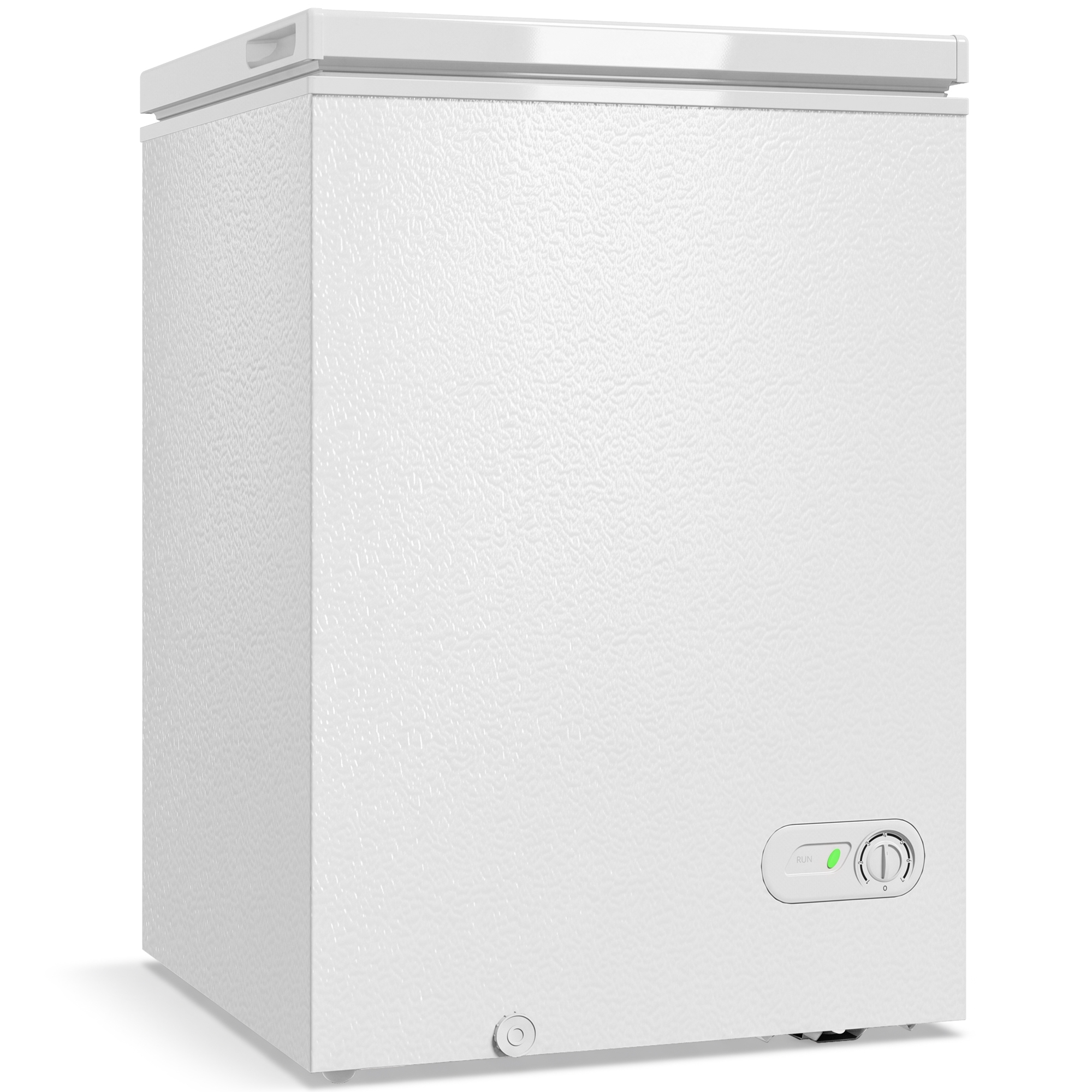 HOMCOM 91L Freestanding Chest Freezer with Removable Storage Basket, Chest Freezer with Mechanical Temperature Control, White