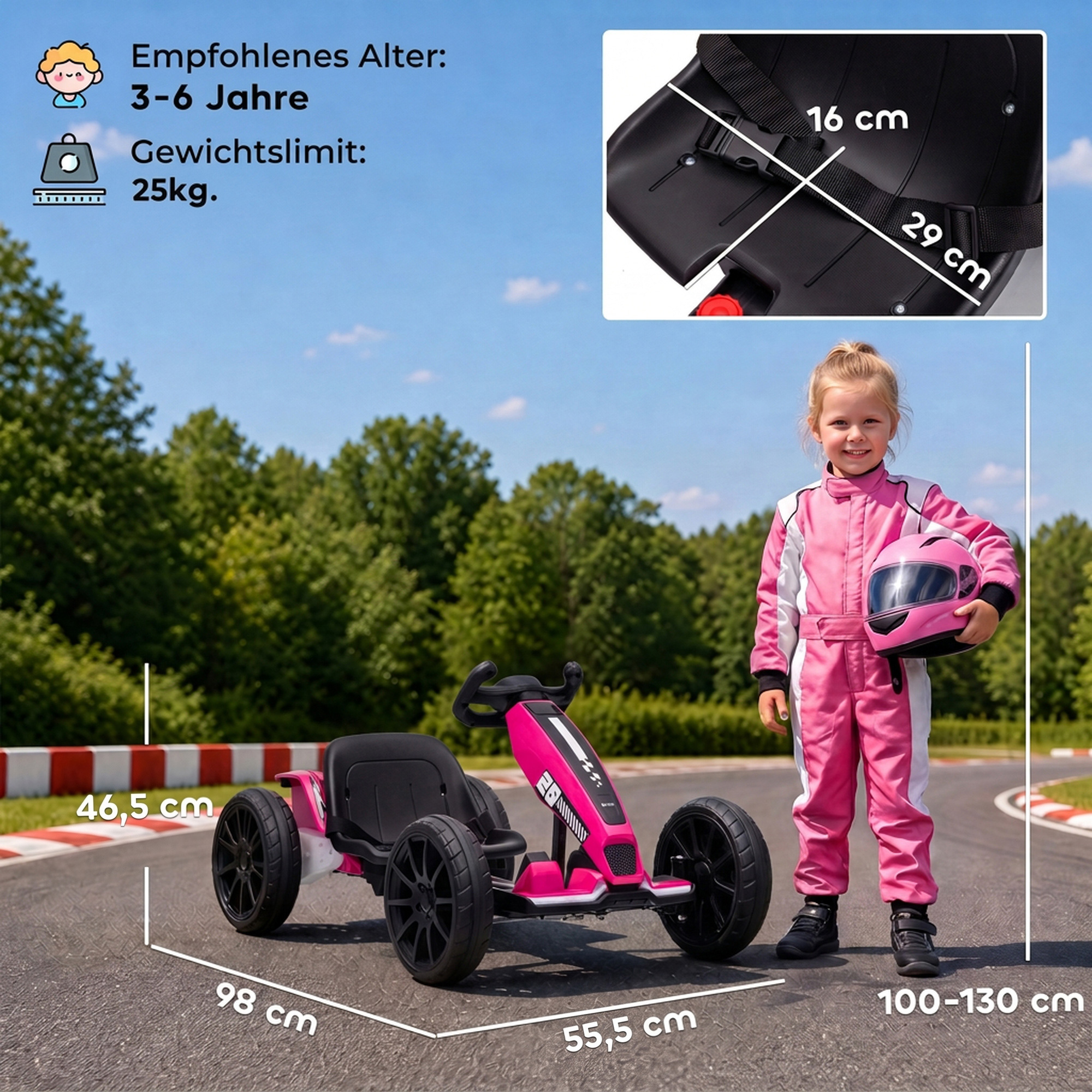 Elektriline lastekart, 12V kart kahe mootoriga, neljas suunas reguleeritav iste, pehme käivitus, EVA-rattad, LED-esituled