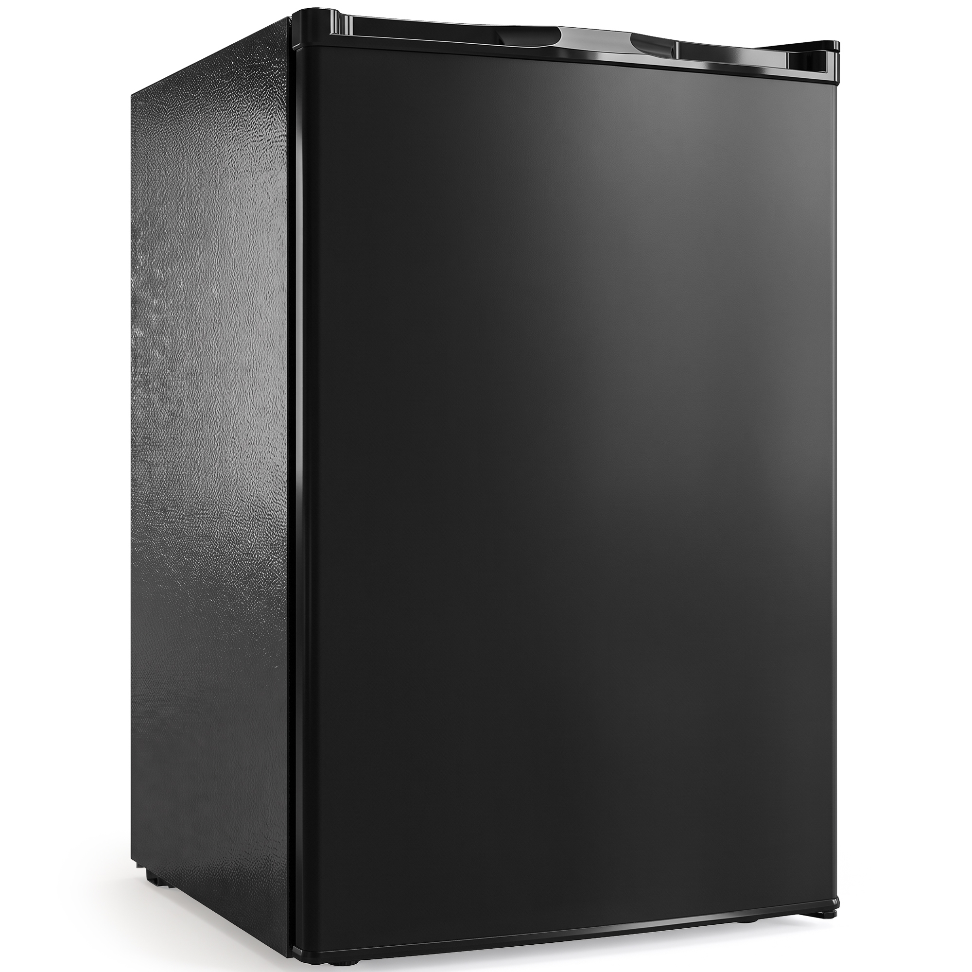 HOMCOM 85L Mini Freezer Countertop, Compact Freestanding Upright Freezer with Reversible Door, Removable Glass Shelves, Black