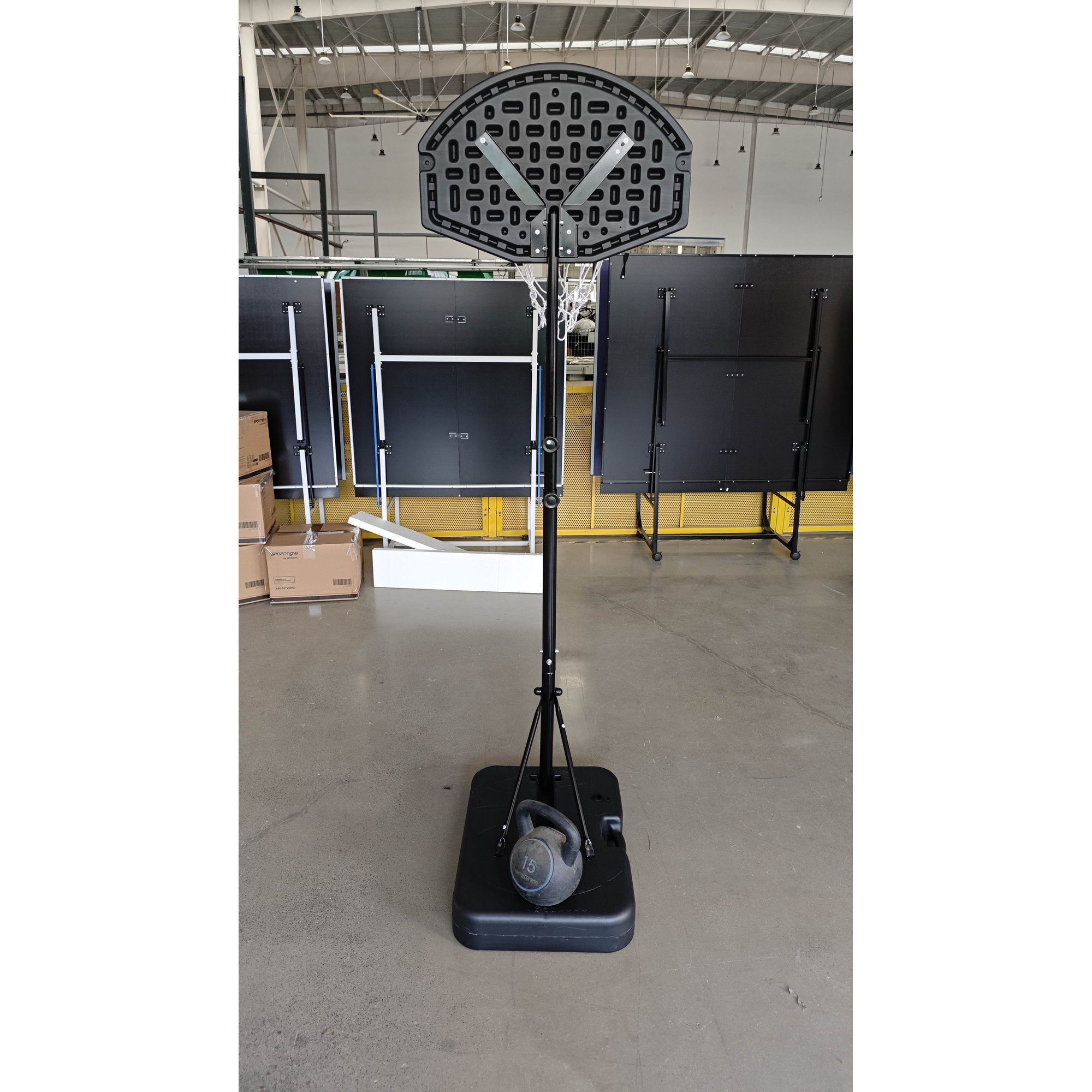 Aiyaplay Cos De Baschet Pentru Copii Cu Suport, Reglabil Pe Inaltime, 172,5/185,5/199 Cm, Jucarie Outdoor, 3–8 Ani, Negru | Aosom Romania