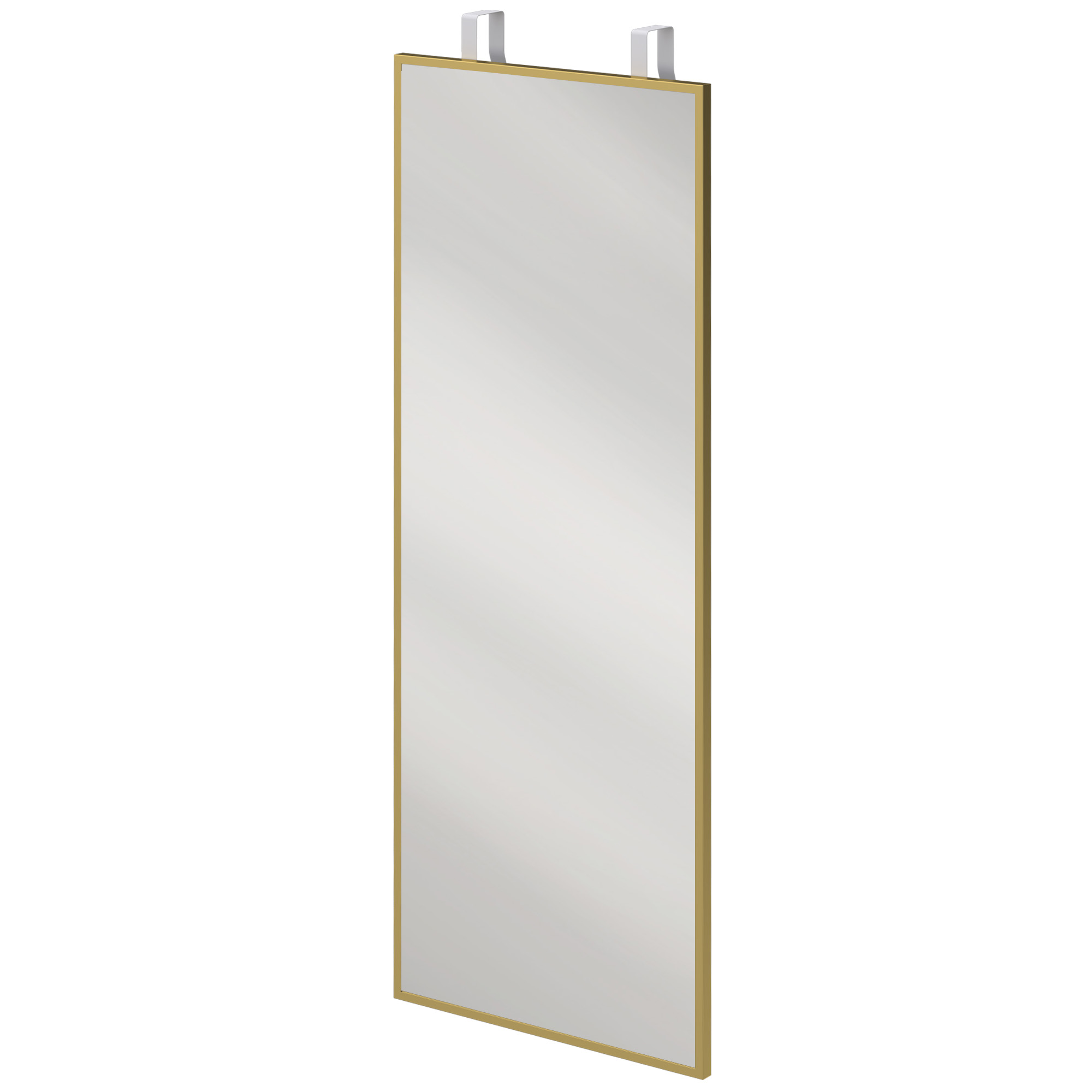 HOMCOM 40 x 110 cm Full Length Wall Mirror, Rectangular Mirror with Adjustable Hooks, Over the Door or Wall Mounted, Gold Tone HOMCOM 40 x 110 cm Full Length Wall Mirror, Rectangular Mirror with Adjustable Hooks, Over the Door or Wall Mounted, Gold Tone