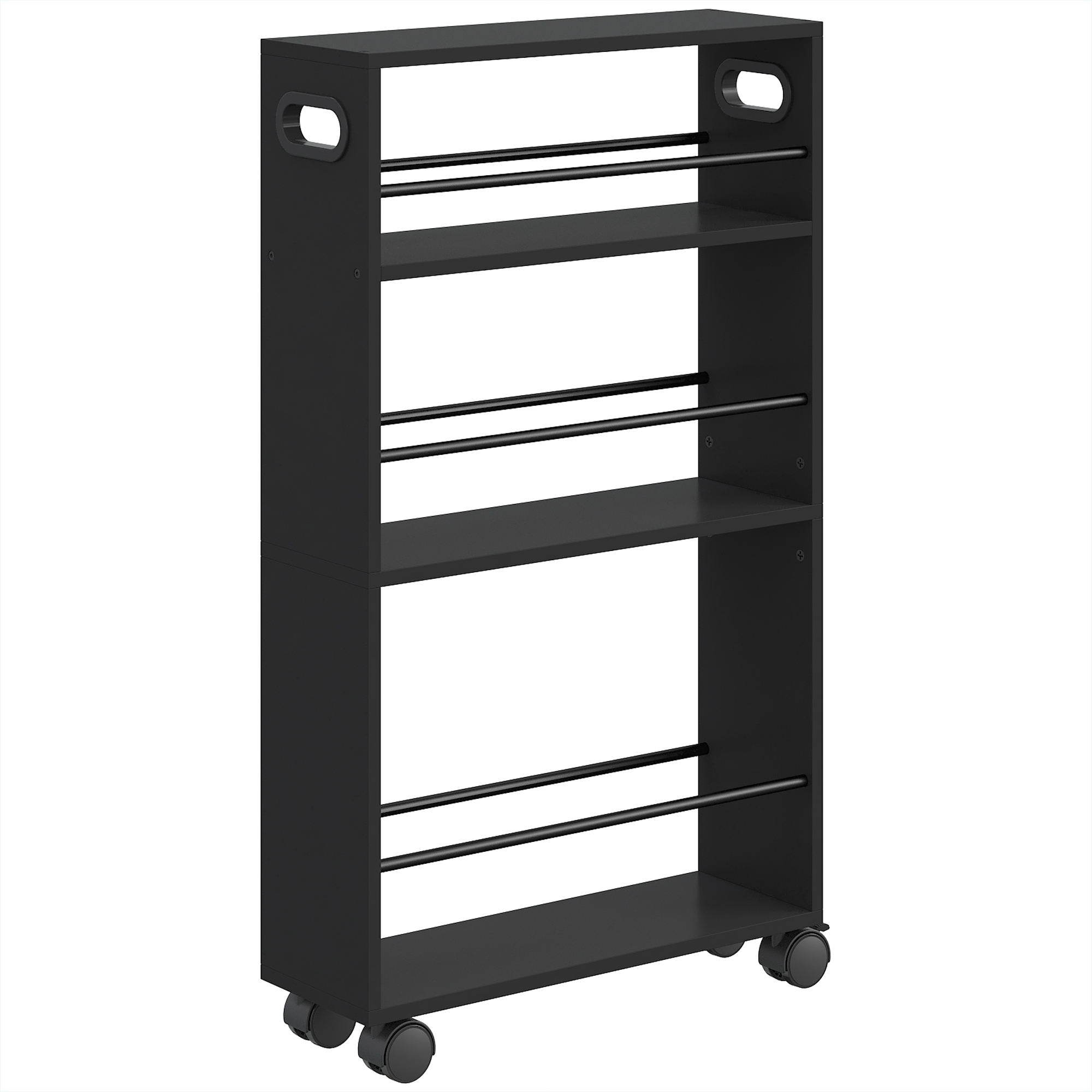 HOMCOM black shelf in metal (ref. 850-298V00BK)