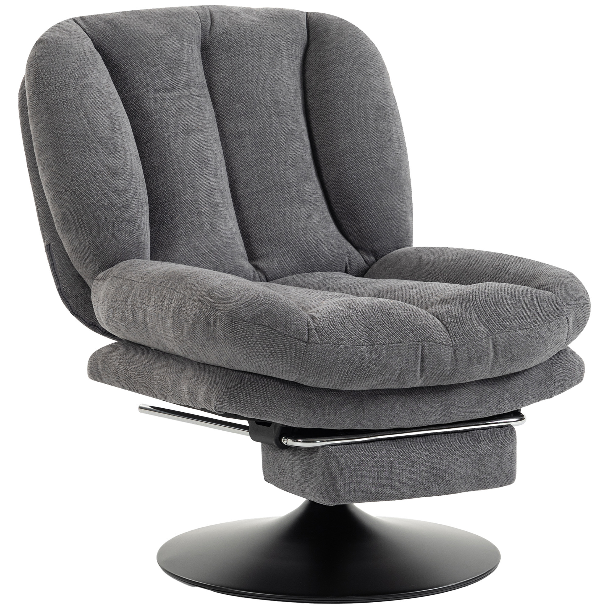 HOMCOM charcoal armchair in linen (ref. 83F-025V00CG)