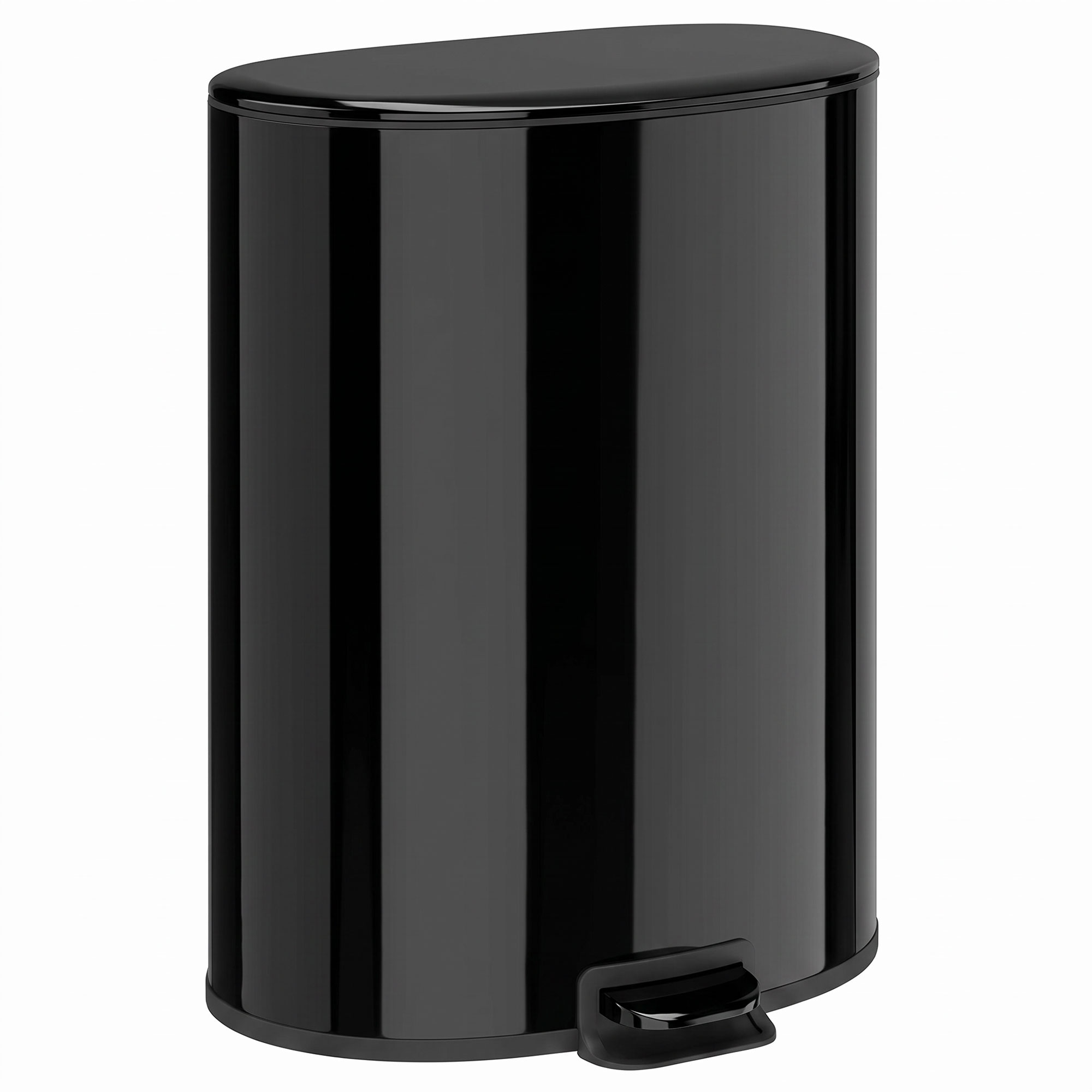 HOMCOM 50L Kitchen Pedal Bin, Rubbish Bin with Soft-Close and Stay-Open Lid, Removable Inner Bucket, Black HOMCOM 50L Kitchen Pedal Bin, Rubbish Bin with Soft-Close and Stay-Open Lid, Removable Inner Bucket, Black