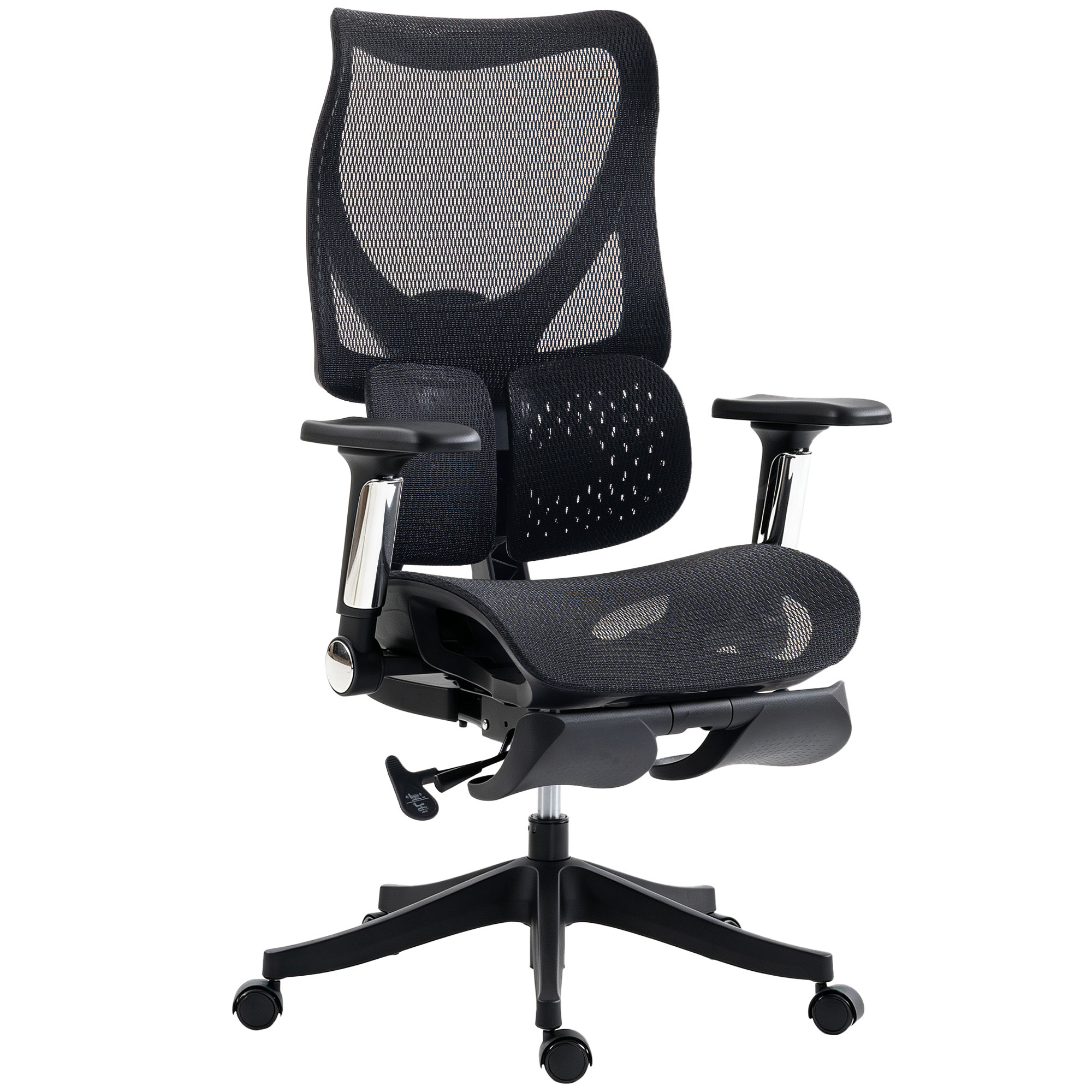Silla HOMCOM negra (ref. 925-070V00BK)