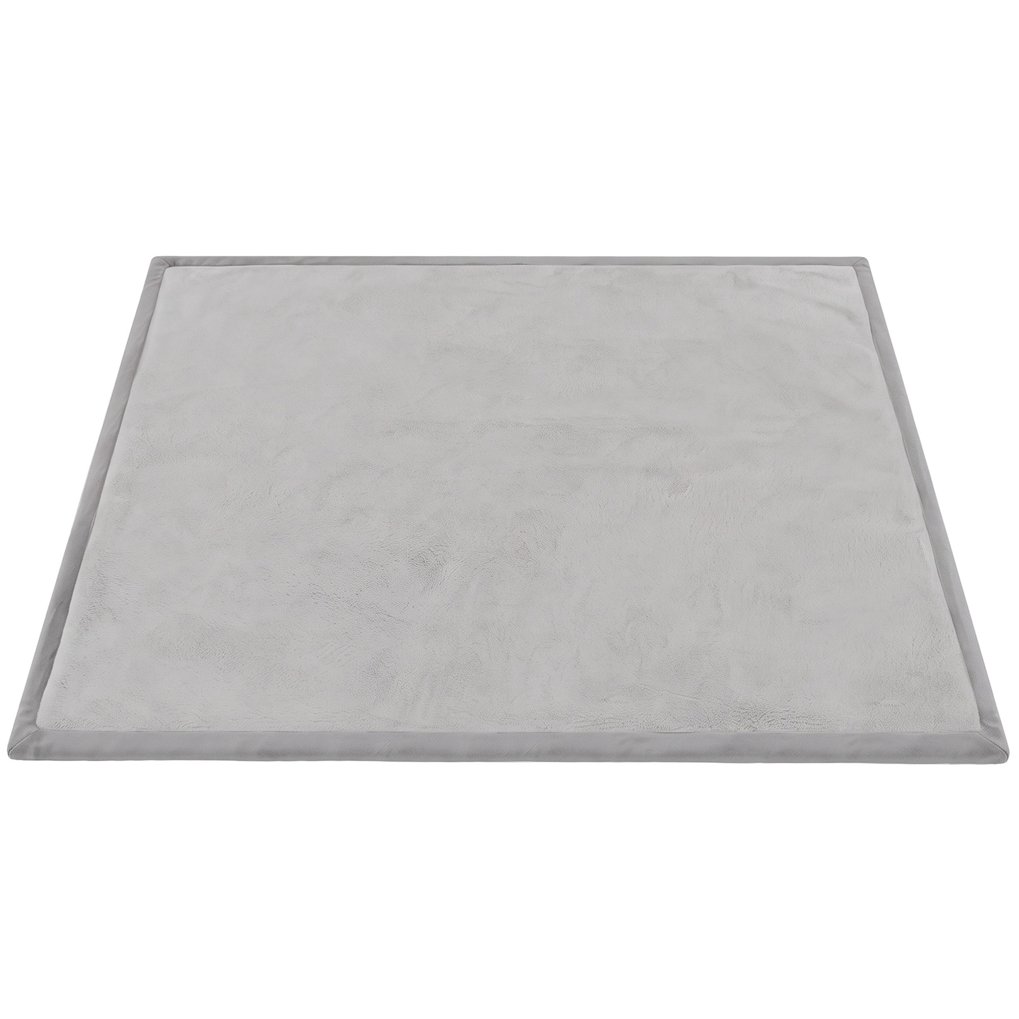 AIYAPLAY Salteluță pentru copii, 180x150 cm, saltea din spumă 3 cm, flanel moale, antiderapantă, rezistentă la apă, gri deschis | Aosom Romania