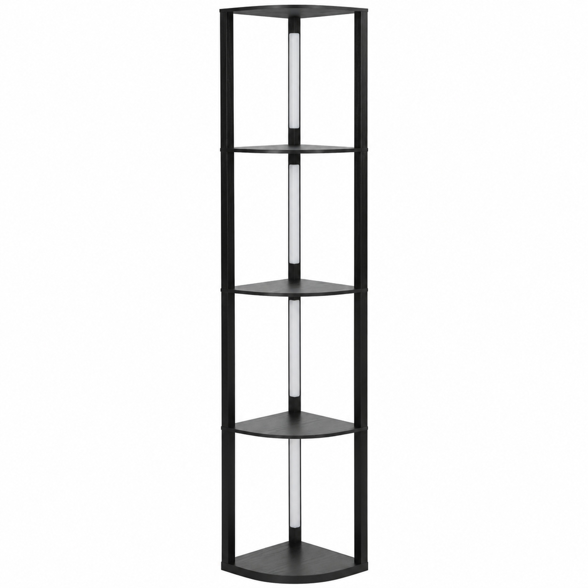 Rackhams Light/Black/Cream Modern Rgb Led Lamp With Shelves And Remote Control For Living Room - Image 2