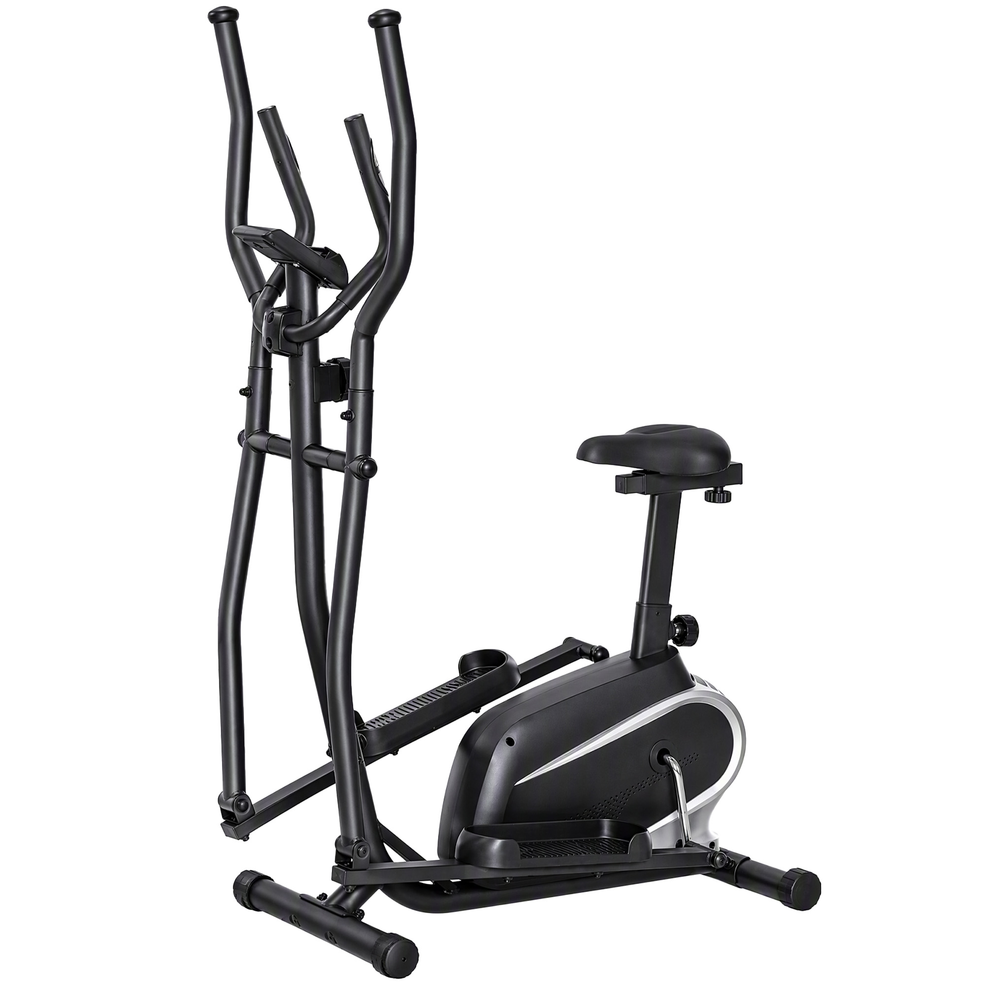 HOMCOM Bicicletă Fitness cu Monitor LCD și 8 Nivele de Rezistență, Antrenament Cardio la Domiciliu | Aosom Romania