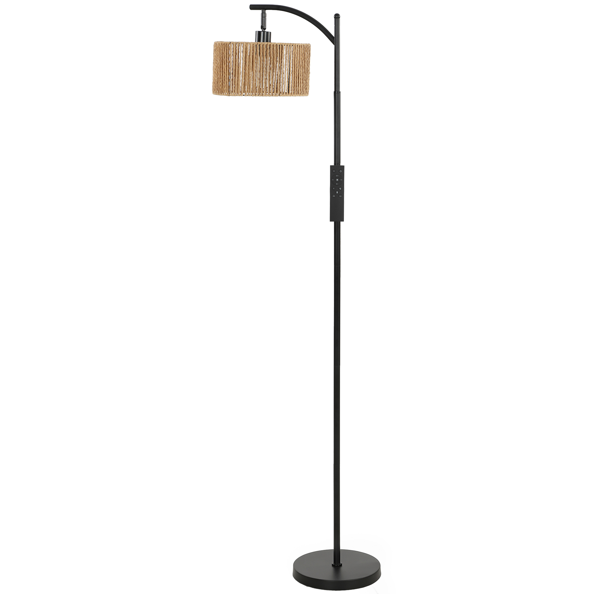 B&Q - Floor Lamp160 Cm Dimmable Standing LampAdjustable ShadeBlack - Image 3