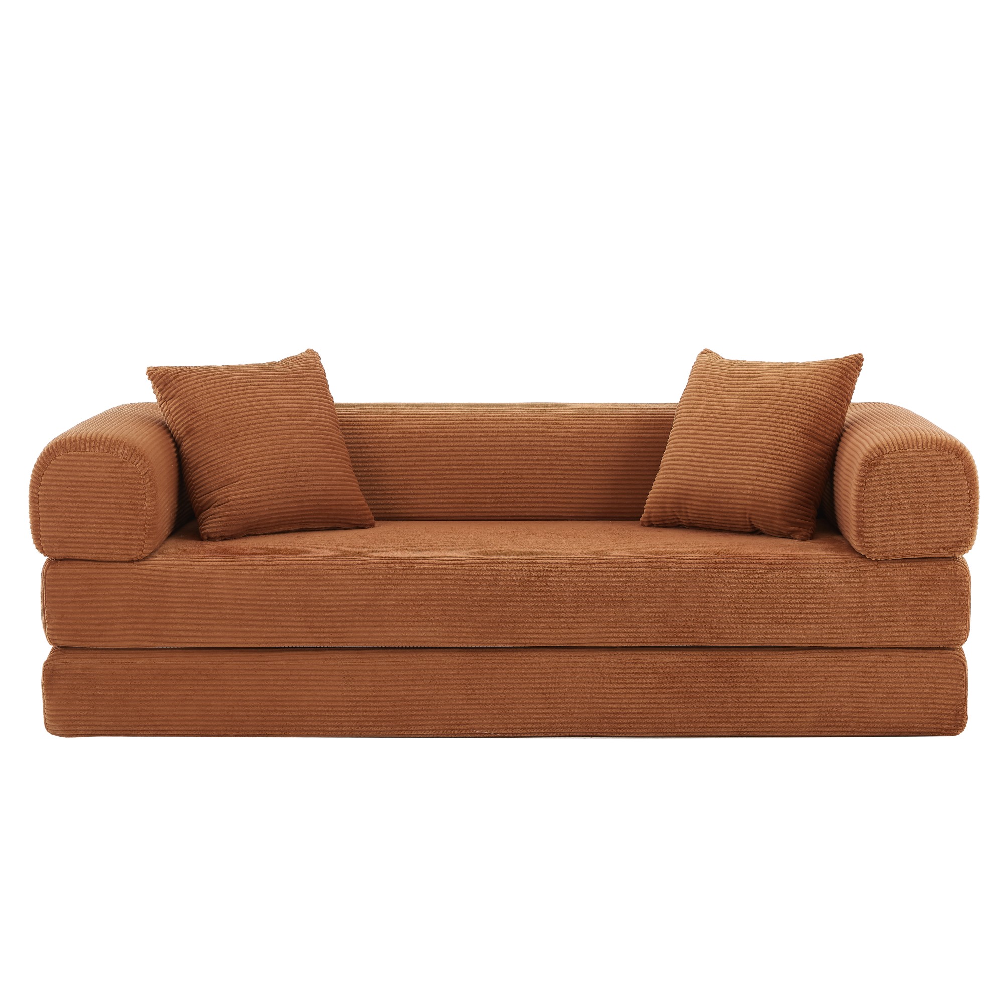 3-Sitzer-Bodensofa, Terrakotta Aosom.de