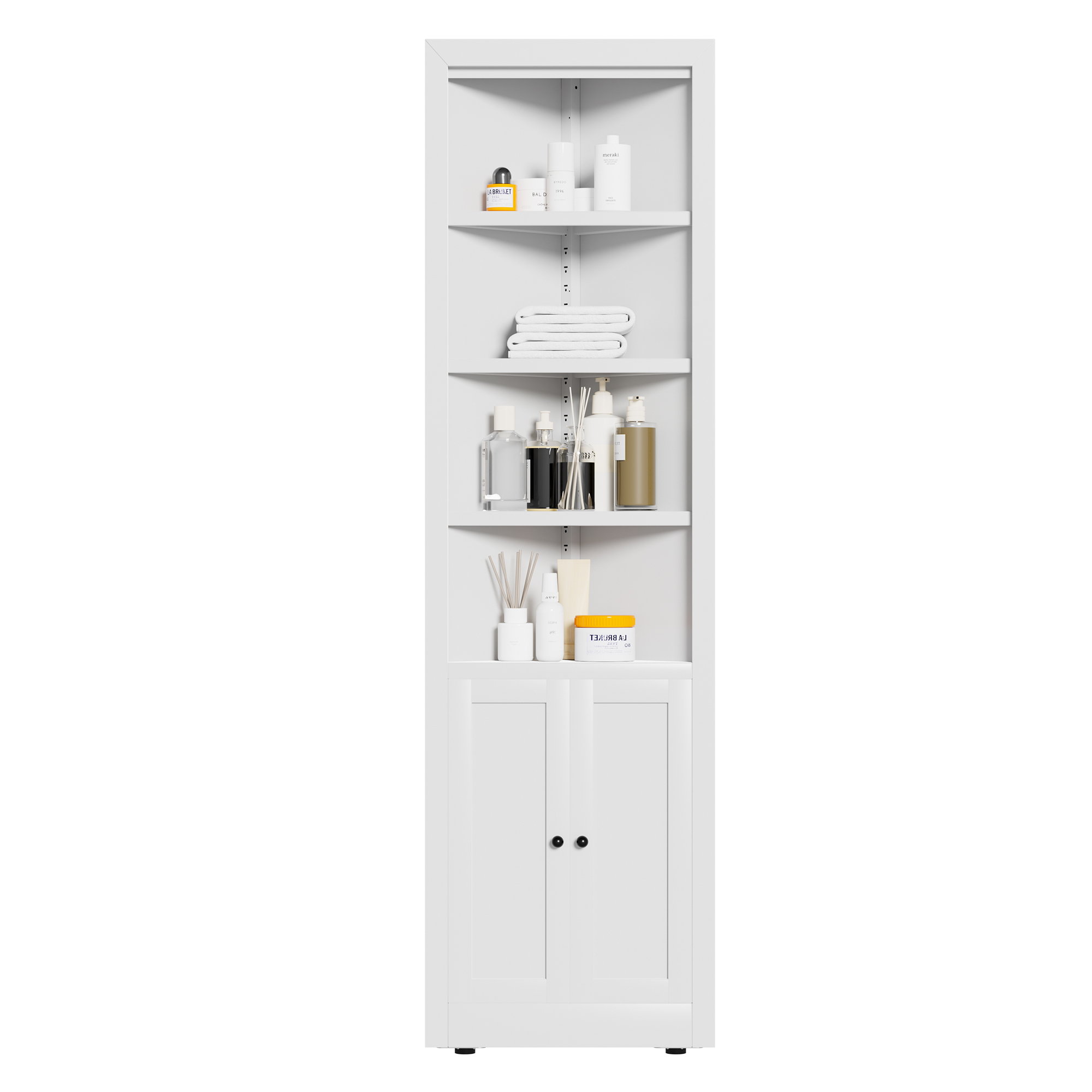 Eckschrank, Weiß Aosom.de