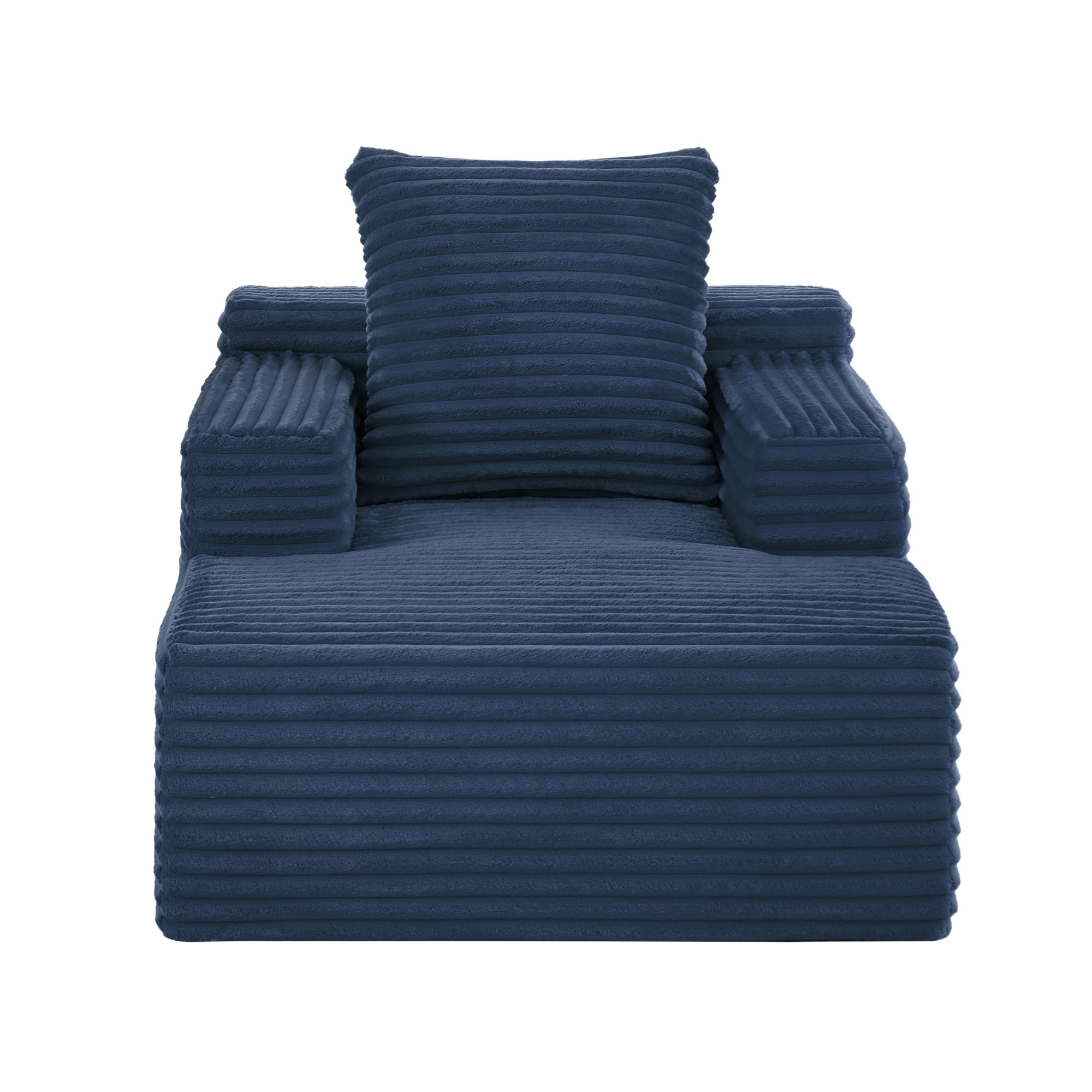 Einzelne Chaiselongue, Antik-Navyblau Aosom.de
