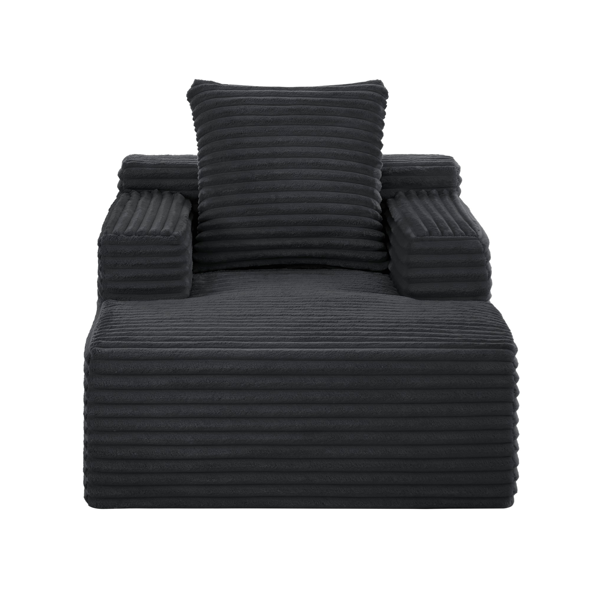 Einzelne Chaiselongue, Dunkelgrau Aosom.de