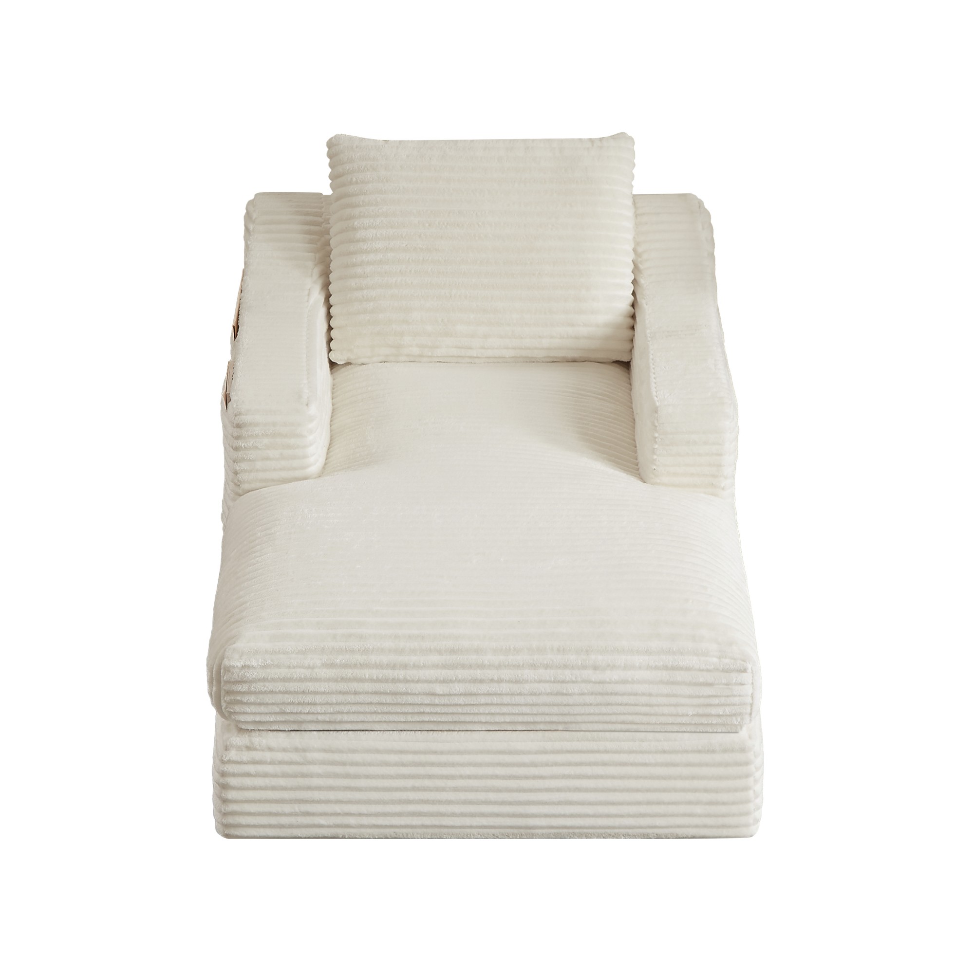 2-in-1-Bodensessel, Off-White Aosom.de