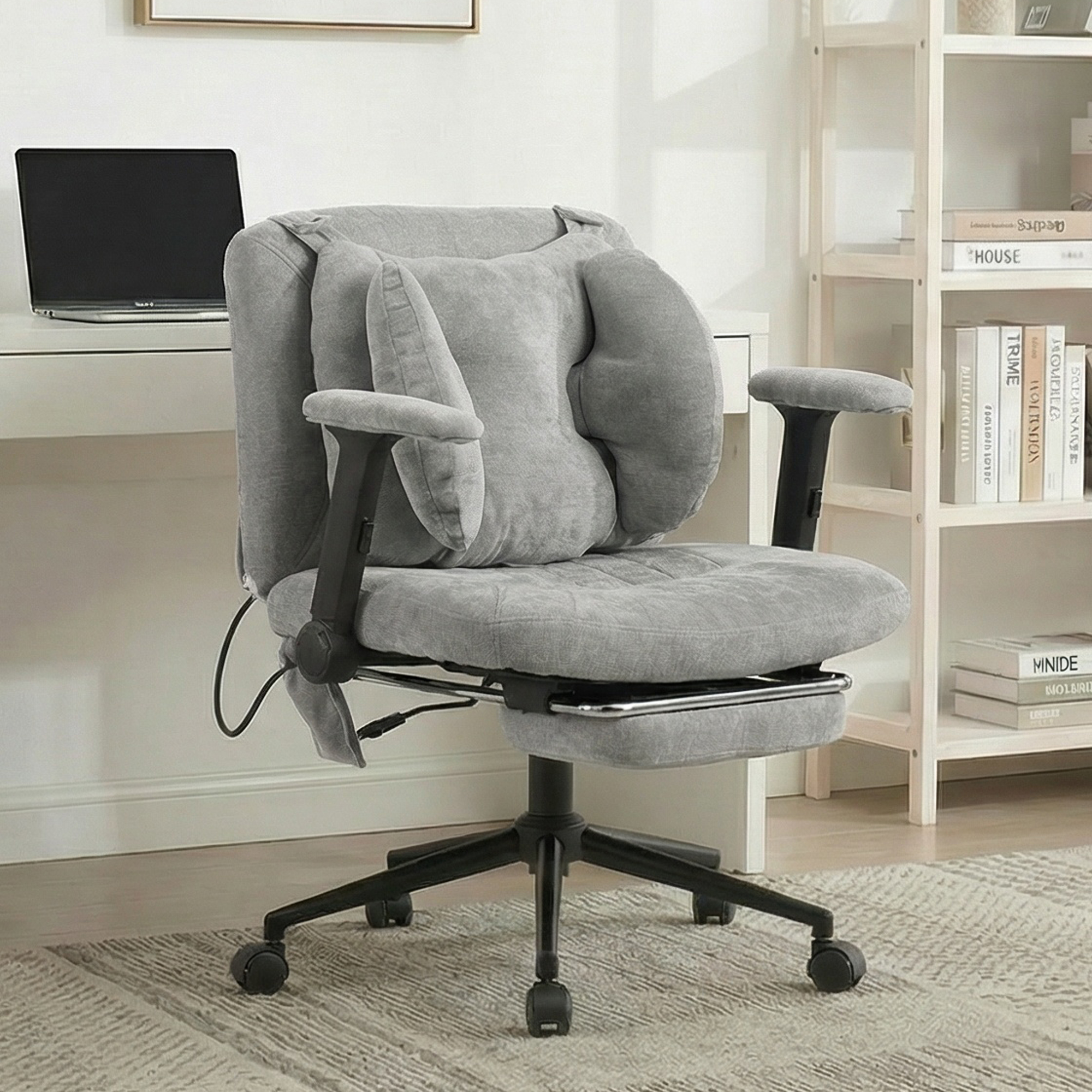 Homeoffice-Bürostuhl, Grau Aosom.de