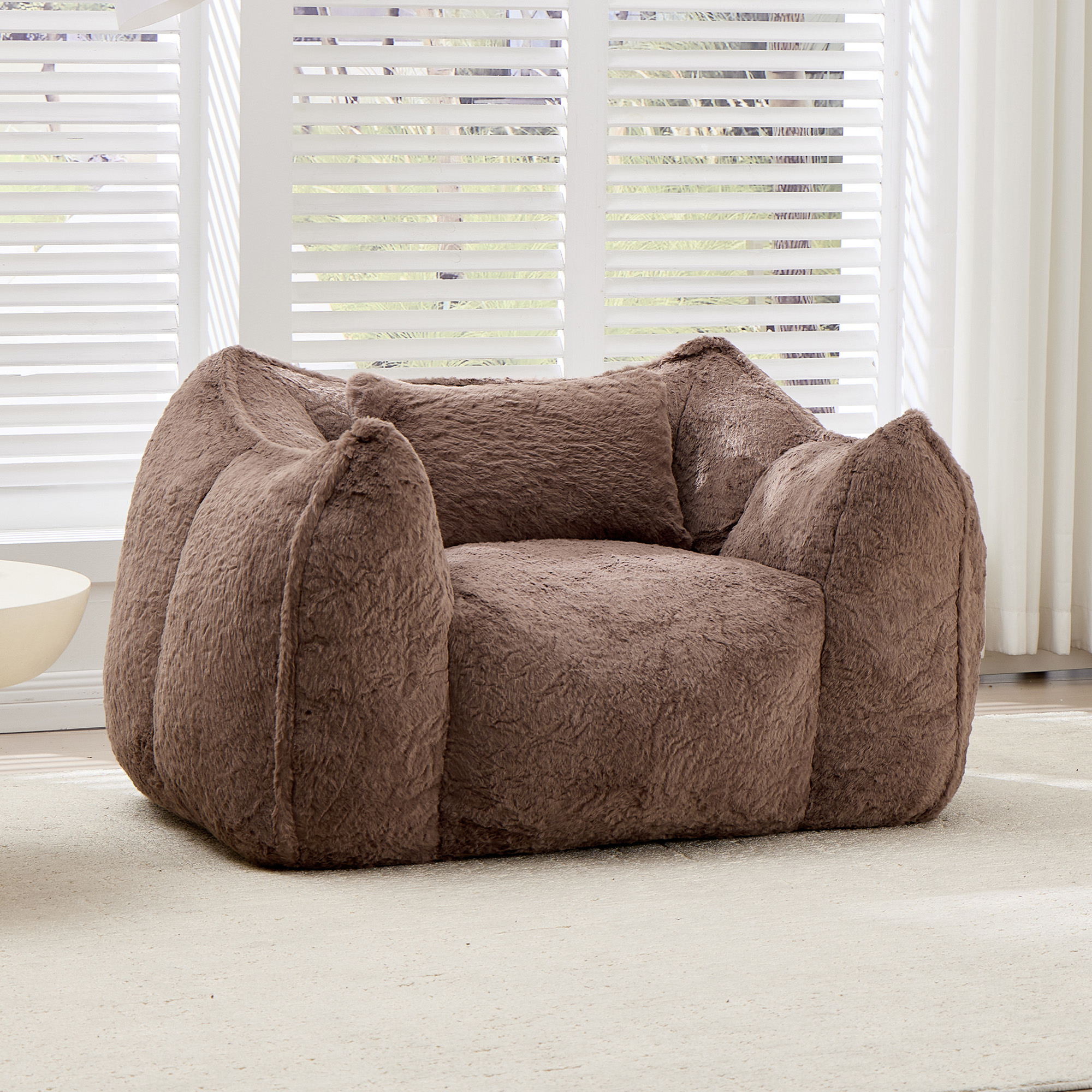 XXL-Sitzsack mit Kissen, Khaki Aosom.de