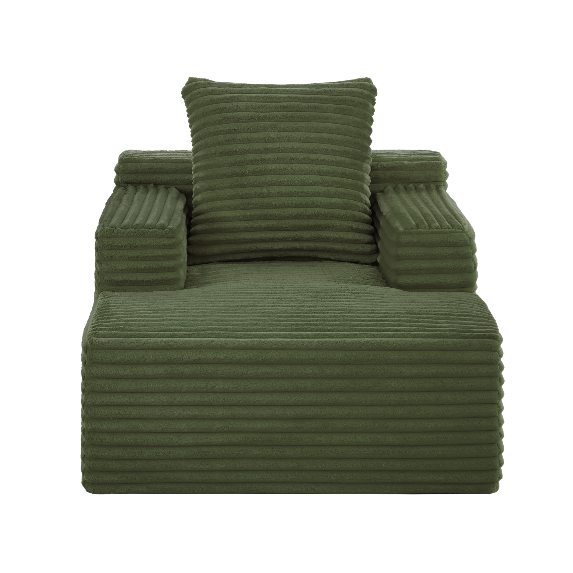 Einzel-Chaiselongue, Dunkelgrün Aosom.de