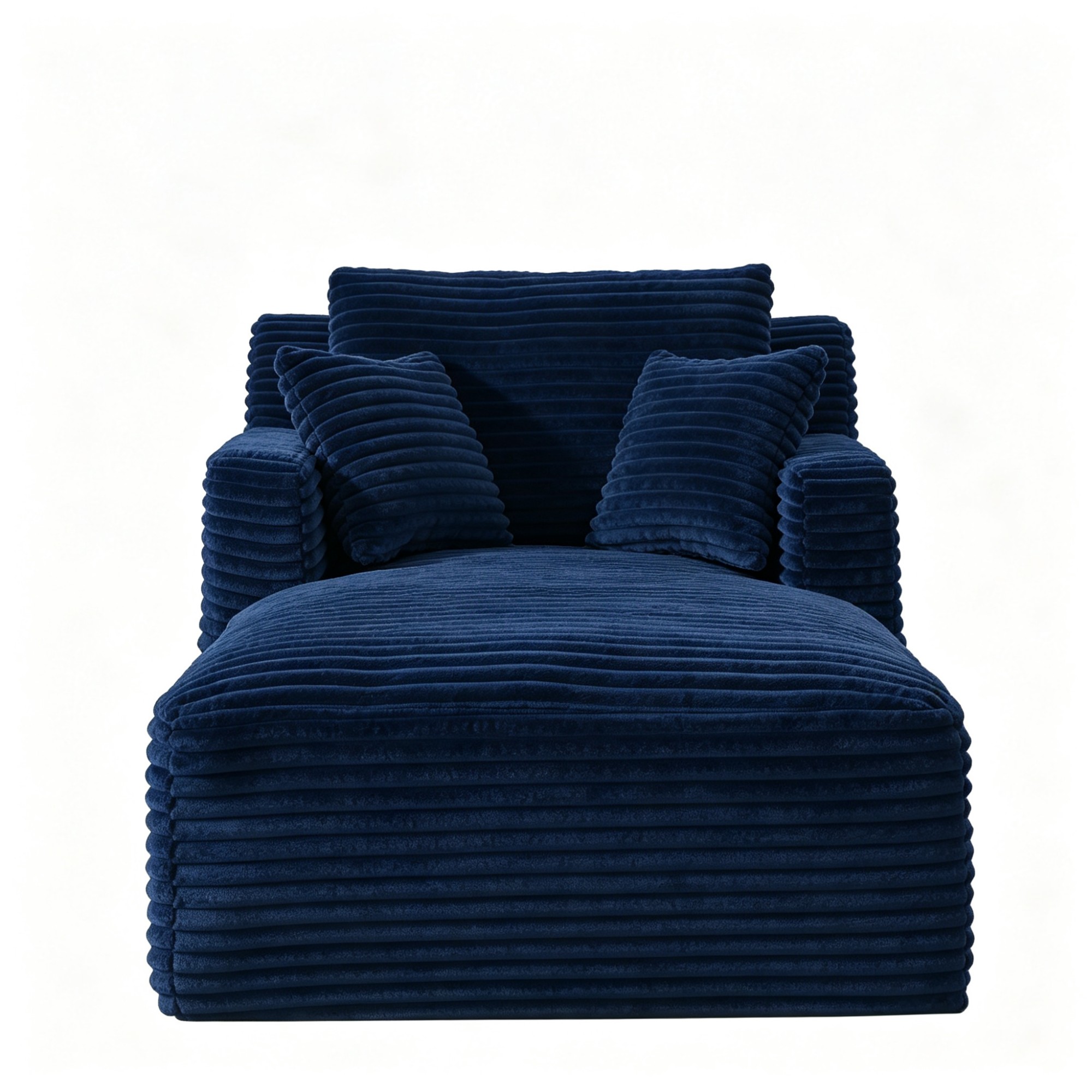 Chaiselongue aus Cordstoff, Antikes Marineblau Aosom.de