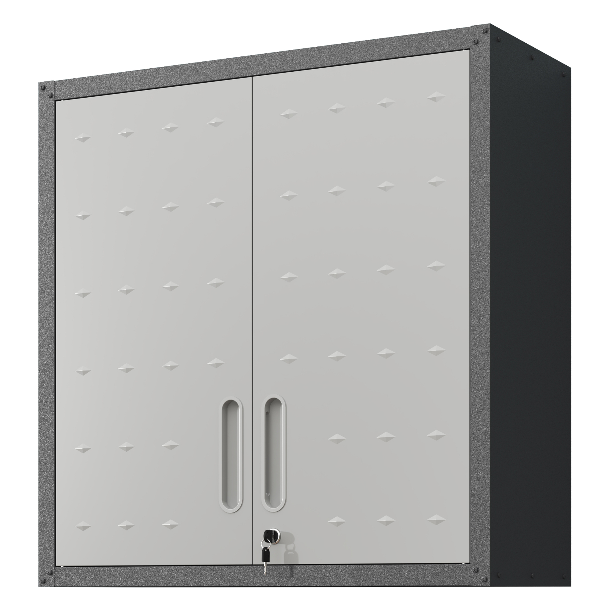 Metall-Wandschrank für Werkzeuge, Schwarz+ Grau Aosom.de